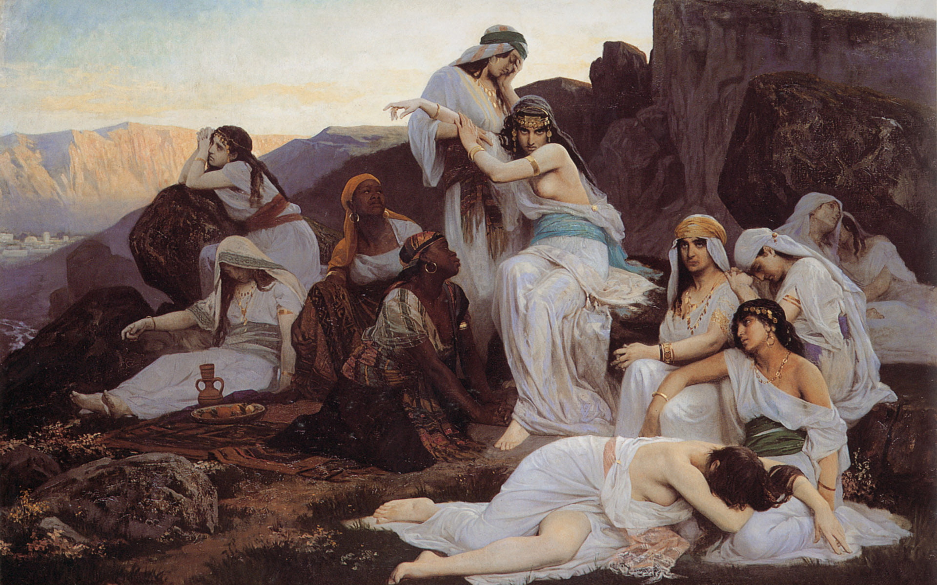 las, pintura, arte, sabinas, 1080P, HD Wallpaper