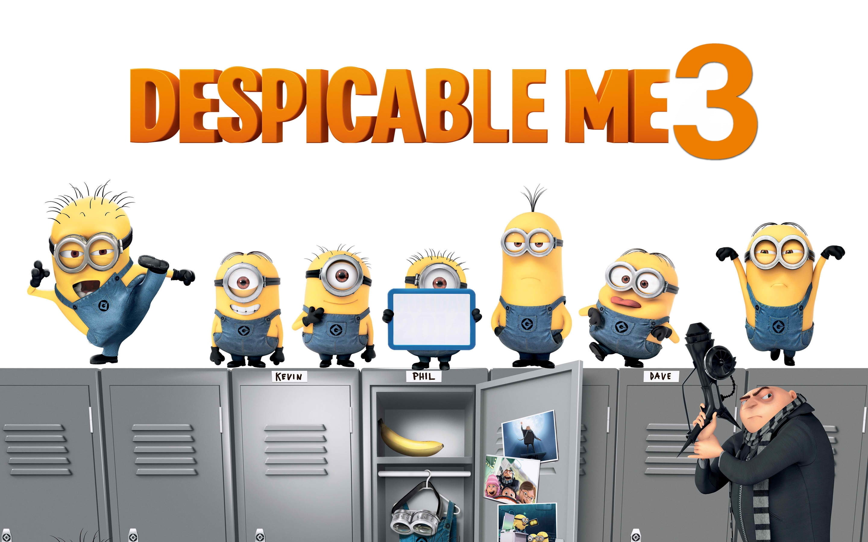2K, Animation, Gru, Minions, Despicable Me 3, HD Wallpaper