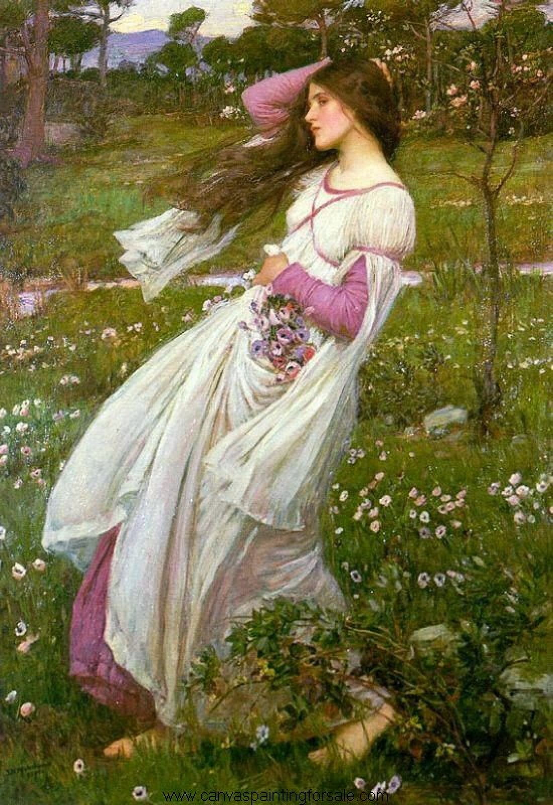 720P, painting, John William Waterhouse, Phone HD Wallpaper