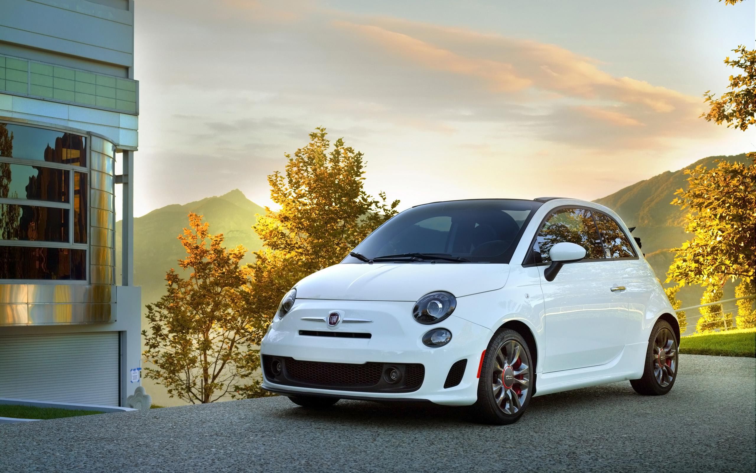 2K, cars, edition, 500c, gq, fiat, white, c, 2014, HD Wallpaper