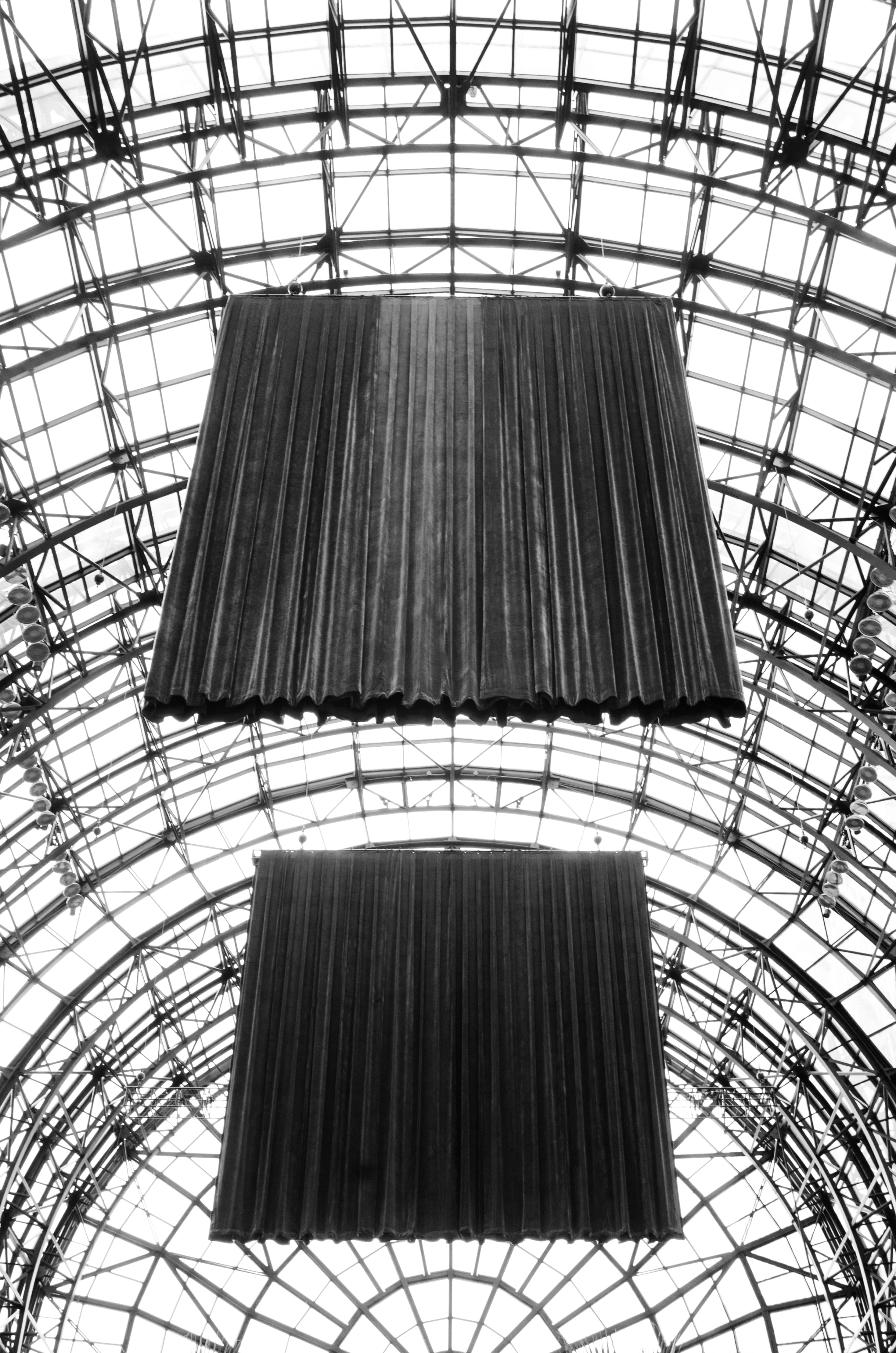 modern, roof beam, velvet, abstract, architectural feature, day, nyc, skylight, new york city, indoors, structure, wrinkle, new york, metal, architecture, Phone HD Wallpaper