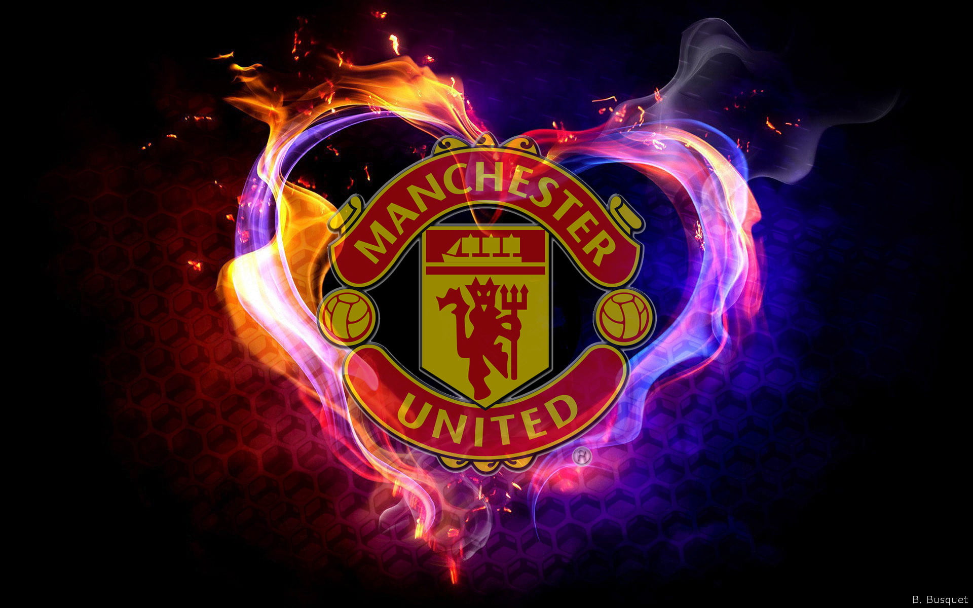 1080P, Emblem, Soccer, Manchester United F.C., Logo, HD Wallpaper