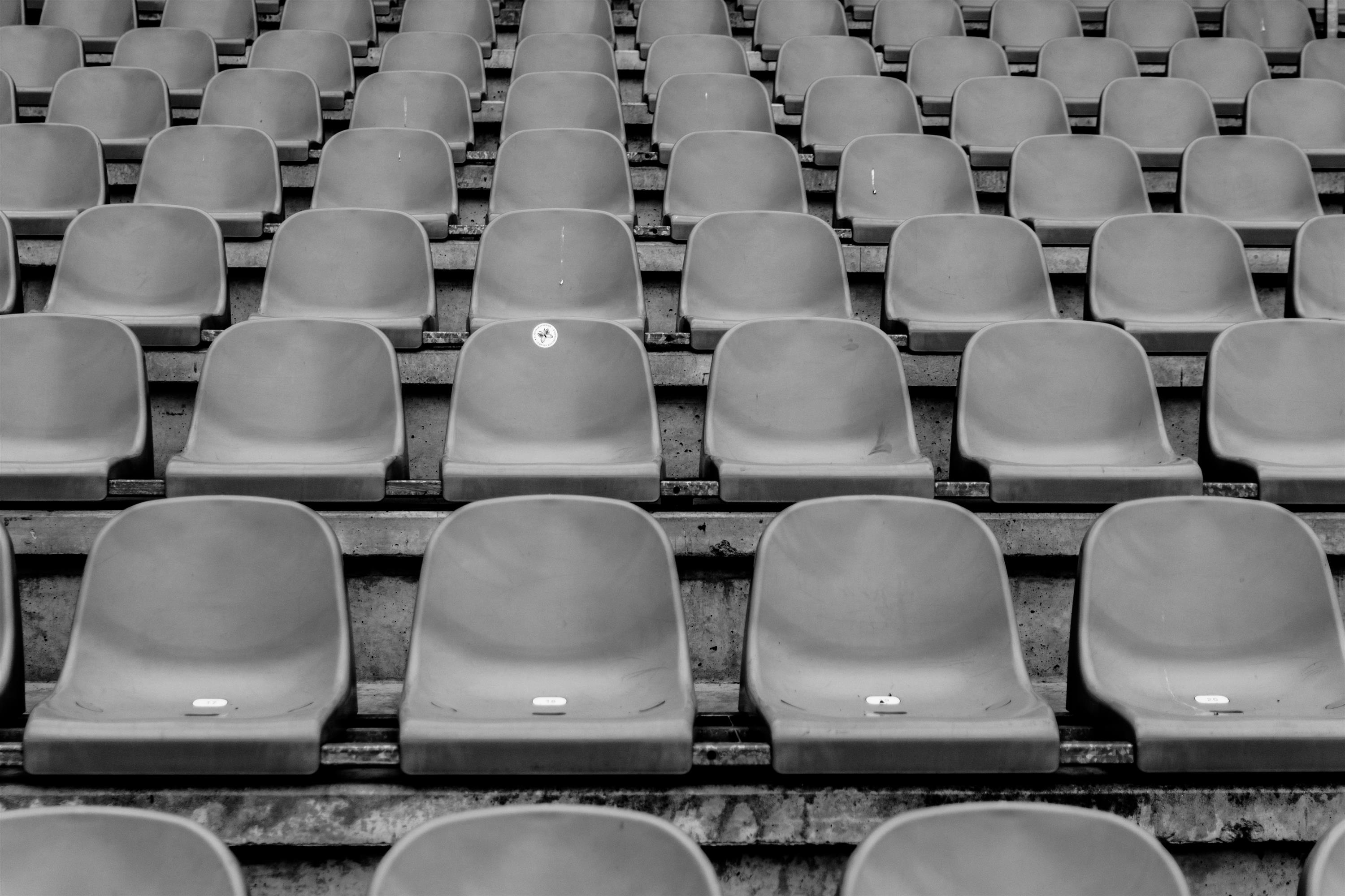 stadium, empty, abundance, auditorium, no people, arts culture and entertainment, stadion, indoors, photography, backgrounds, audience, arrangement, grass, HD Wallpaper