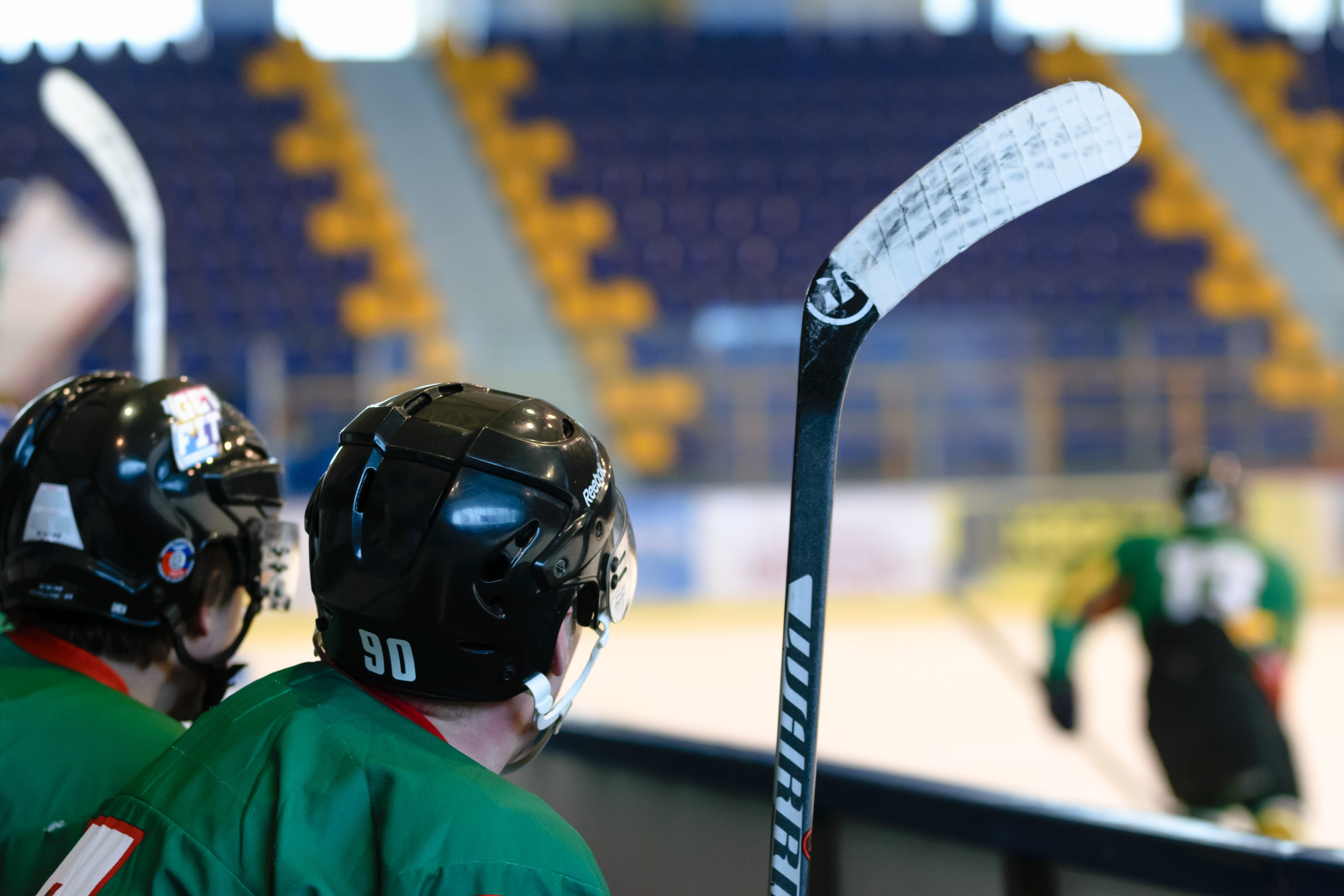 helmet, television and radio, transmission, headwear, live, canadian, men, emotions, security, game, portrait, player, protection, sports equipment, ice skating rink, HD Wallpaper