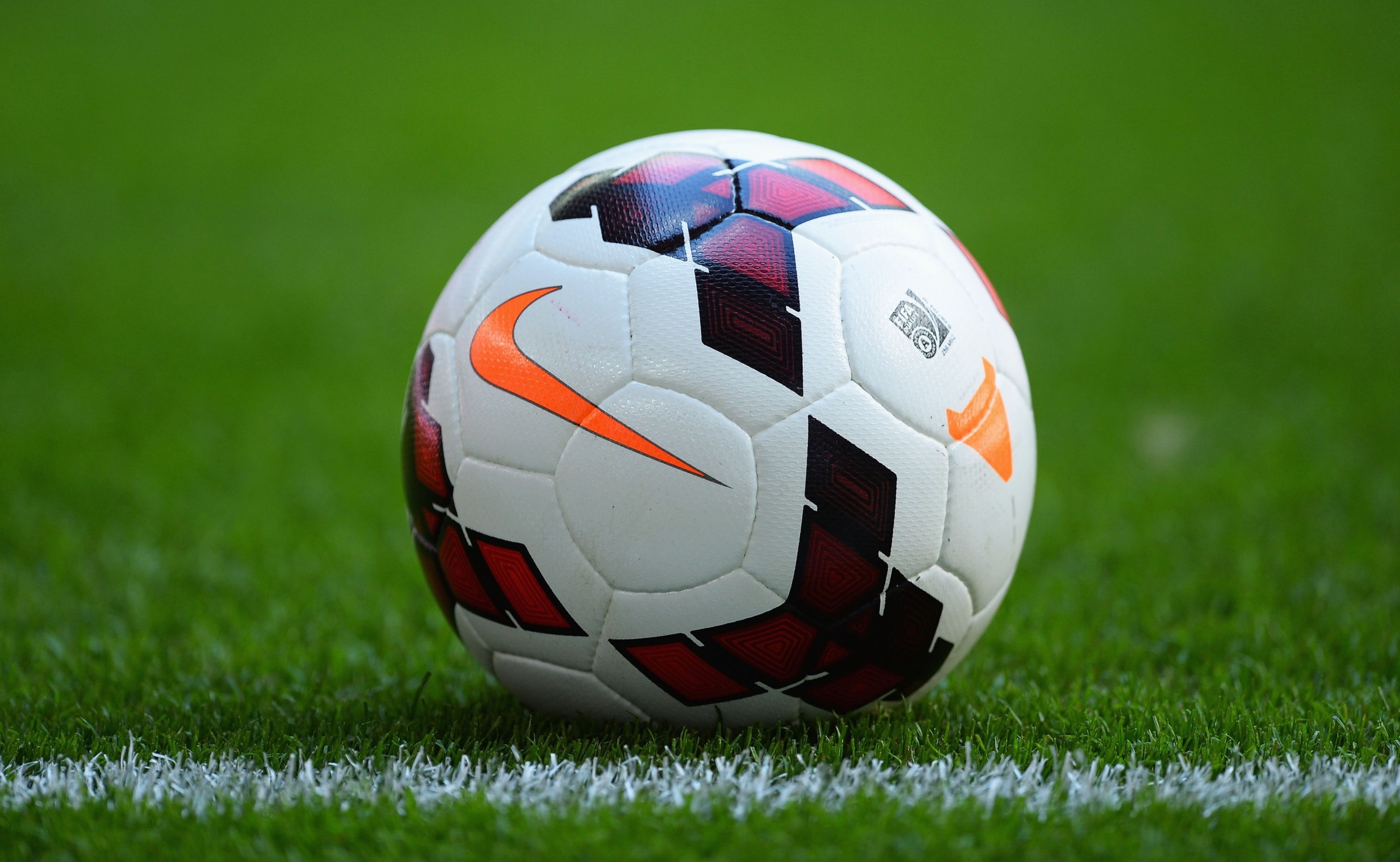 orange, grass, single object, competition, turf, winning, focus, competitive Sport, success, red, field, outdoors, football - Ball, playing Field, flag, HD Wallpaper