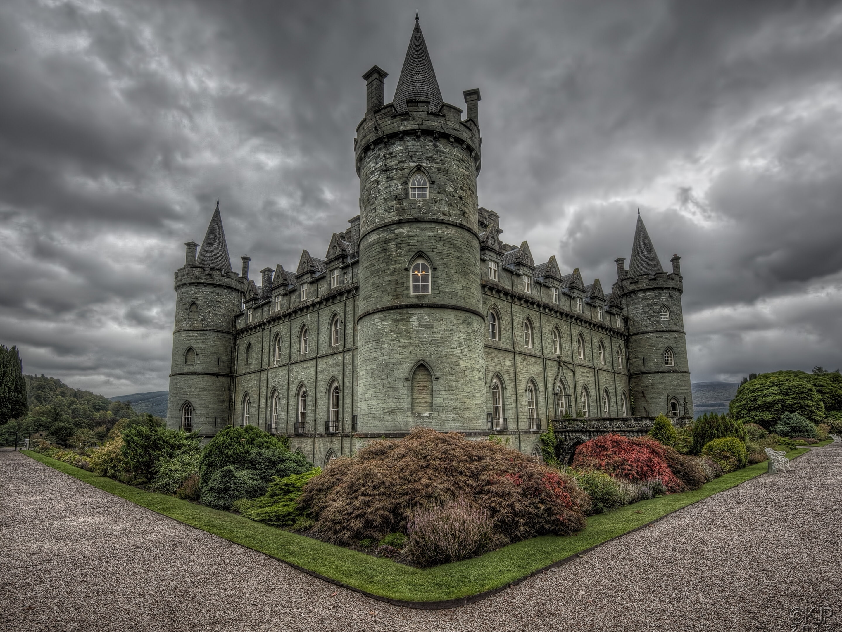 spirituality, travel destinations, the past, nature, the bushes, castle, place of worship, black, no people, outdoors, plant, brown, building exterior, HD Wallpaper