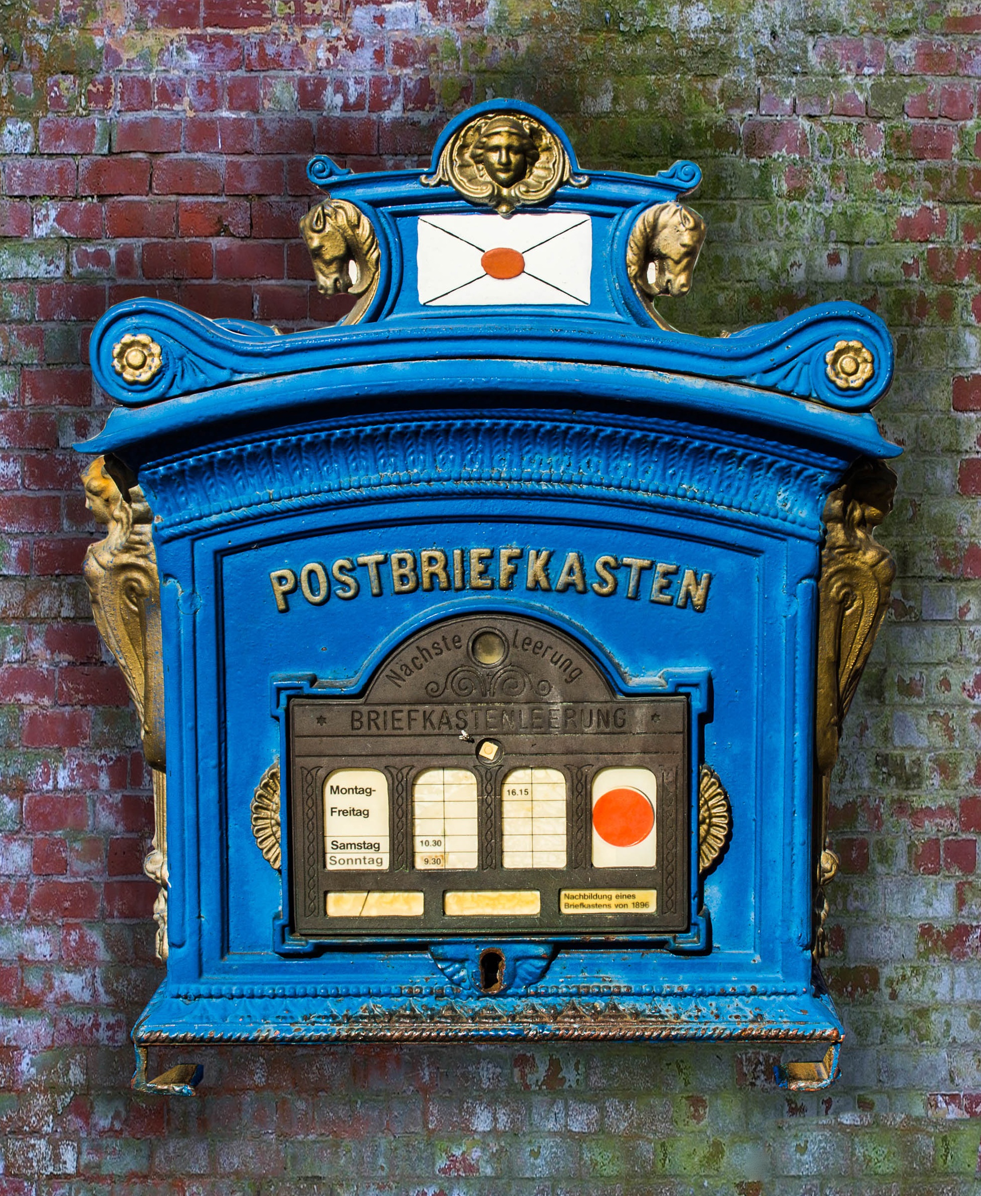 no people, blacksmithing, mail, germany, briefkasten, white, mailbox, brick, city, wall, decor, architecture, postcard, built structure, public mailbox, Phone HD Wallpaper