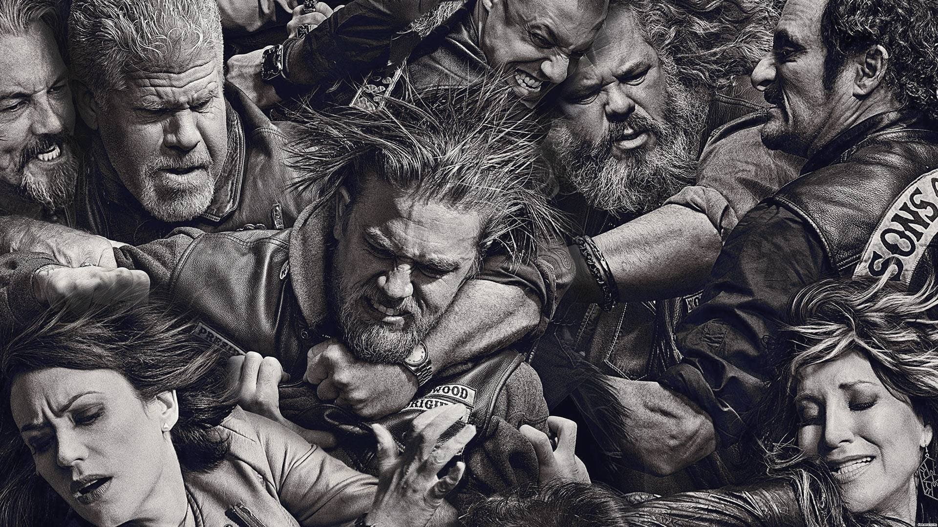 TV Show, creativity, close-up, group of people, Sons Of Anarchy , full frame, lifestyles, men, day, female likeness, 1080P, human face, backgrounds, outdoors, HD Wallpaper