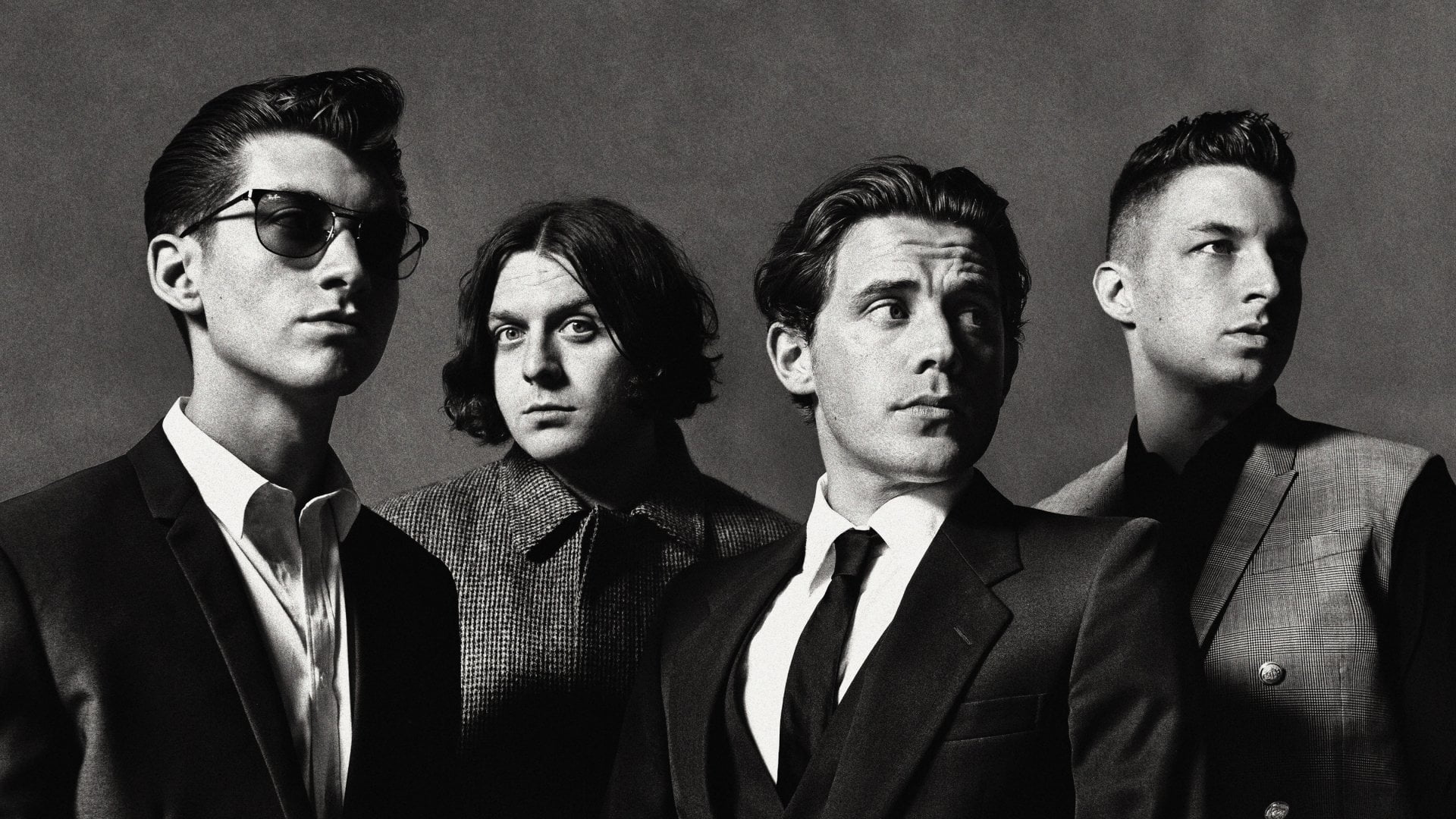 looking, Band (Music), Rock Band, digital composite, portrait, business person, English, men, young adult, young men, 1080P, indoors, necktie, Arctic Monkeys, HD Wallpaper