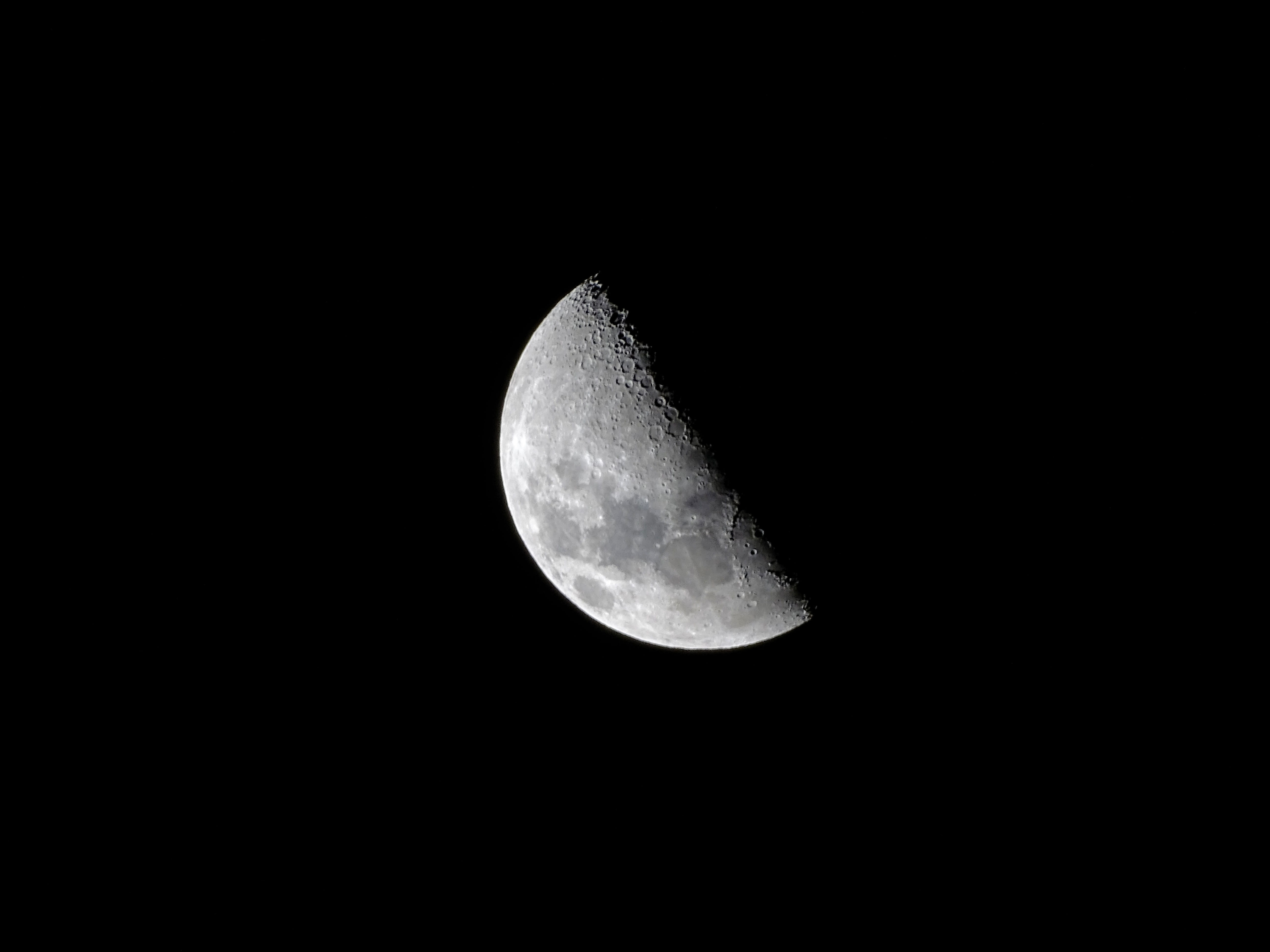 planet, night, copy space, medical imaging x-ray film, half moon, sky, idyllic, no people, planetary moon, space and astronomy, dark, outdoors, moonlight, HD Wallpaper