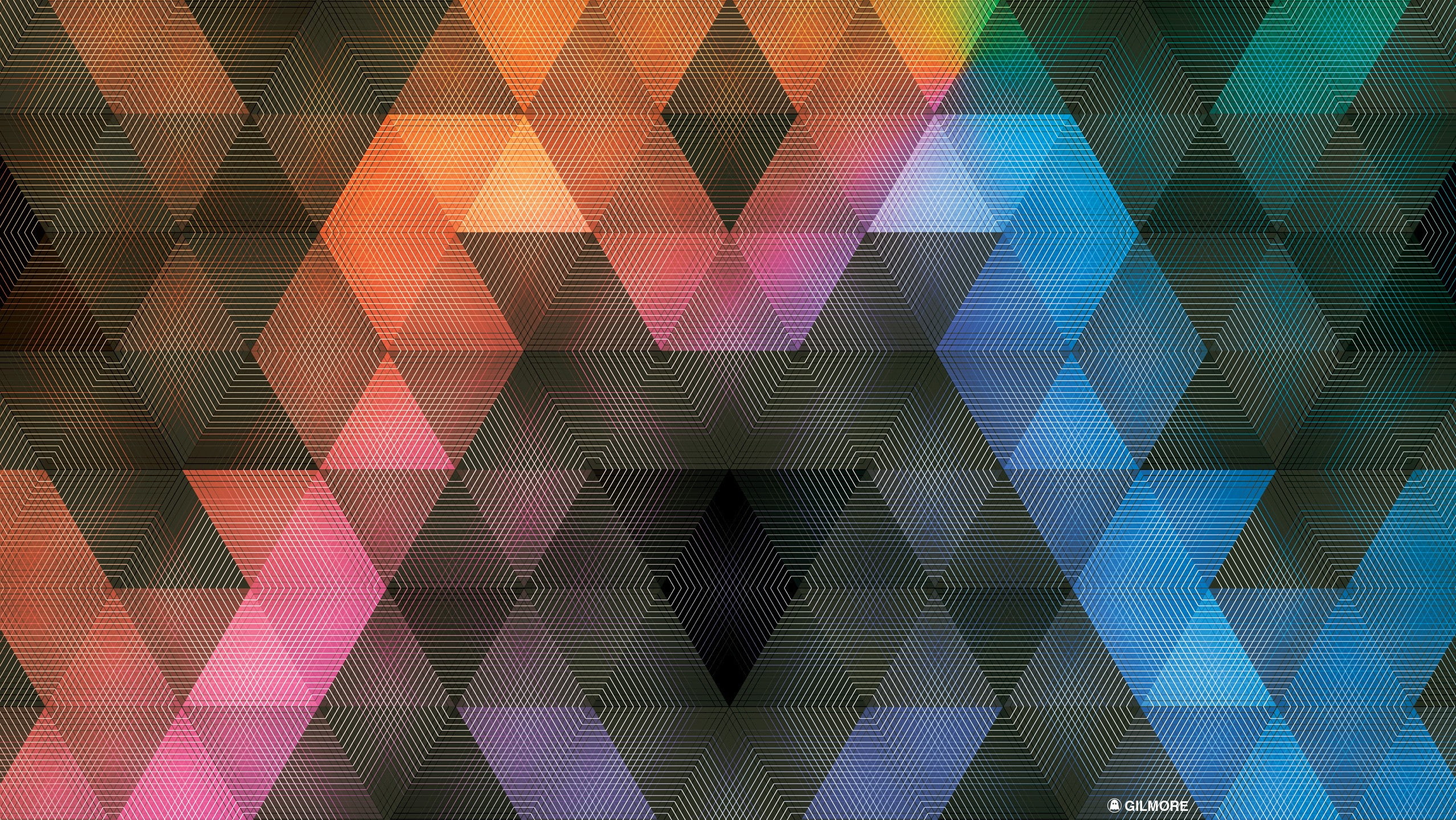 Colorful, 1080P, Andy Gilmore, pattern, geometry, abstract, HD Wallpaper