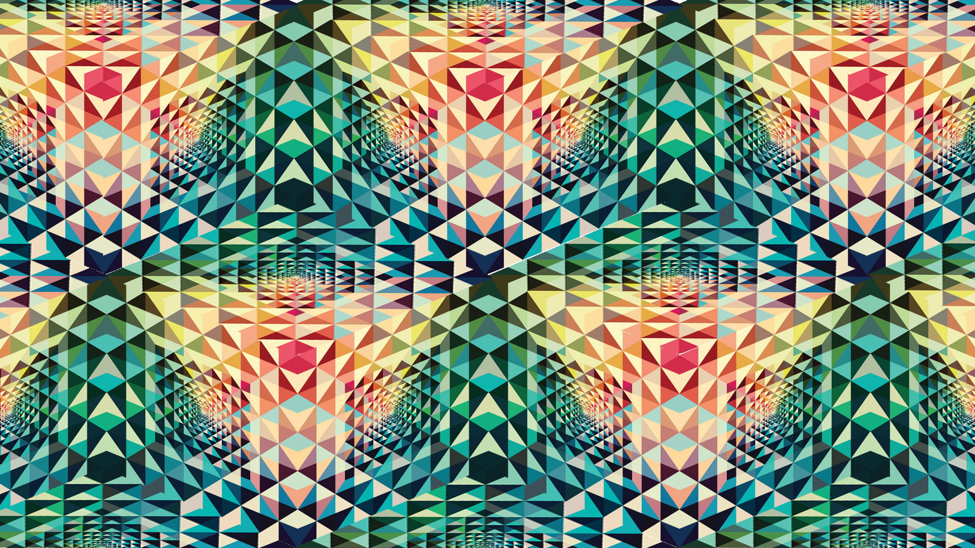 floral pattern, digital composite, close-up, choice, pattern, full frame, textured, large group of objects, creativity, geometry, 1080P, tile, abundance, HD Wallpaper