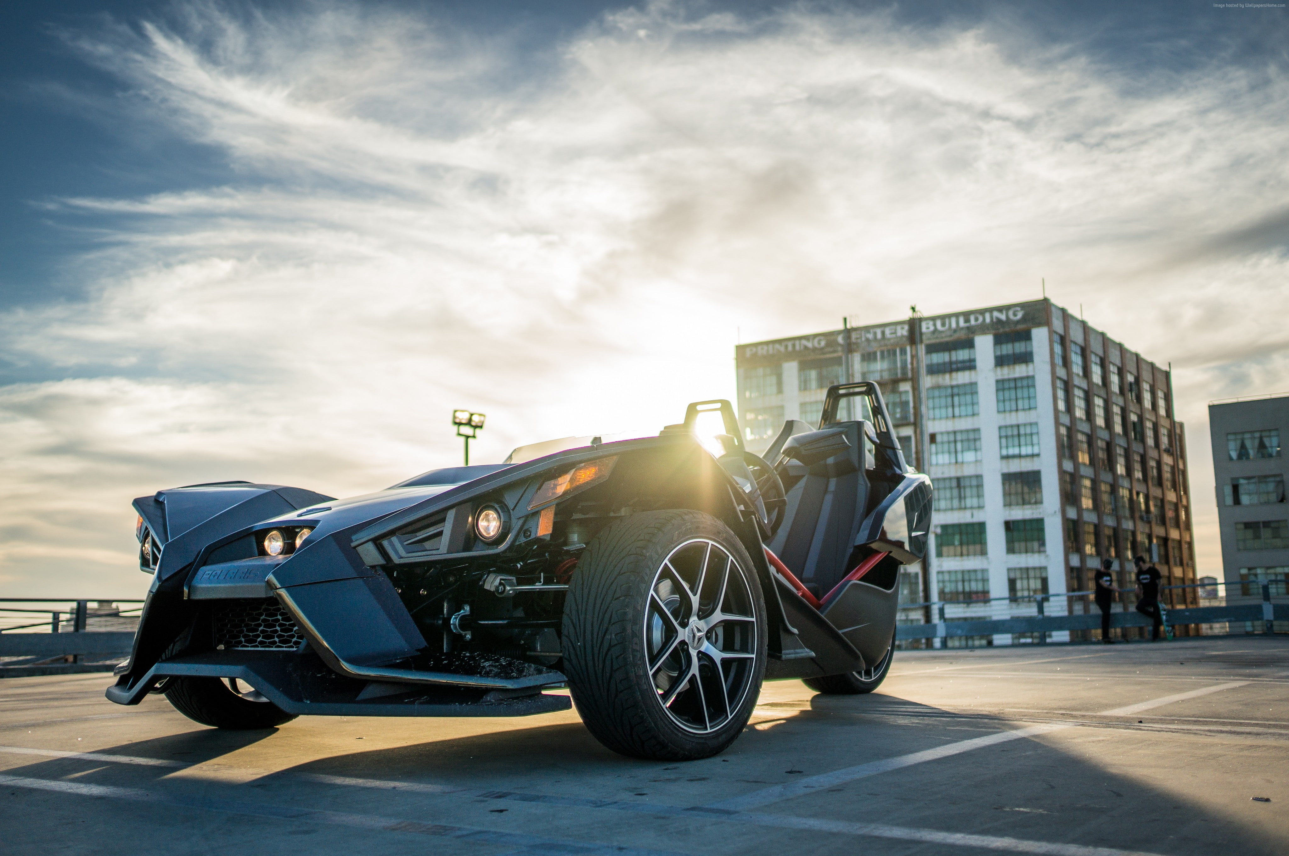 4K, Polaris Slingshot, limited edition, black, HD Wallpaper