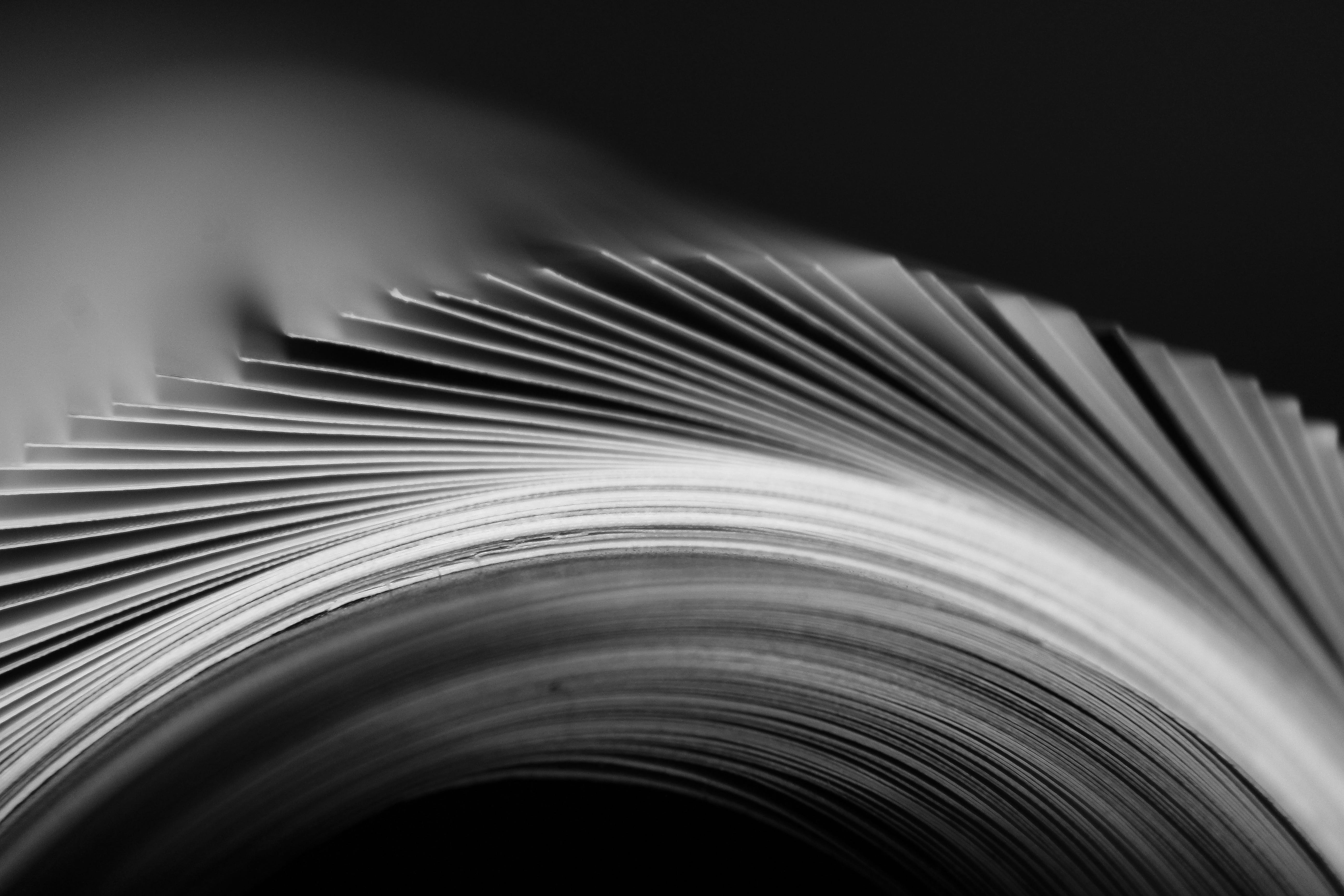 magazine, pages, publication, studio shot, abstract, technology, information, pattern, 5K, backgrounds, no people, page, print, education, motion, full frame, HD Wallpaper