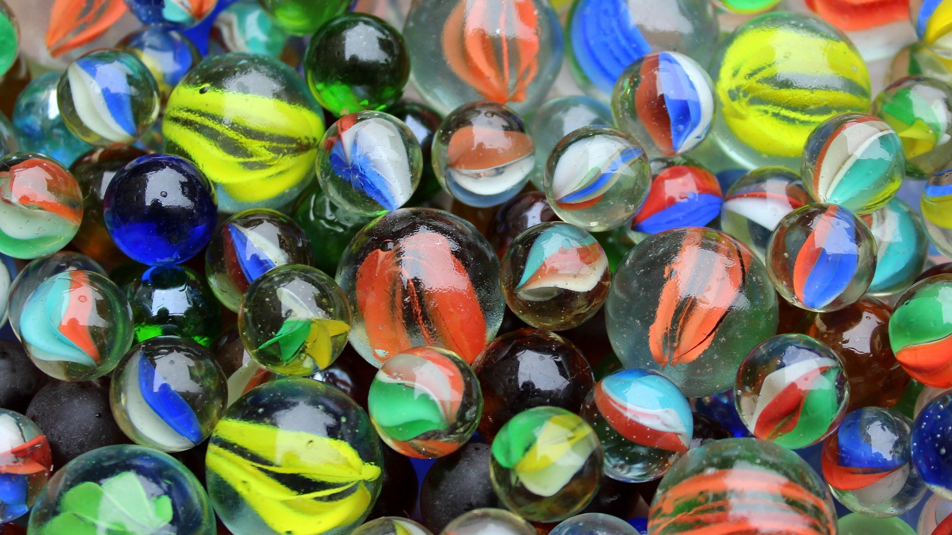 glass marble, 1080P, glass marbles, HD Wallpaper
