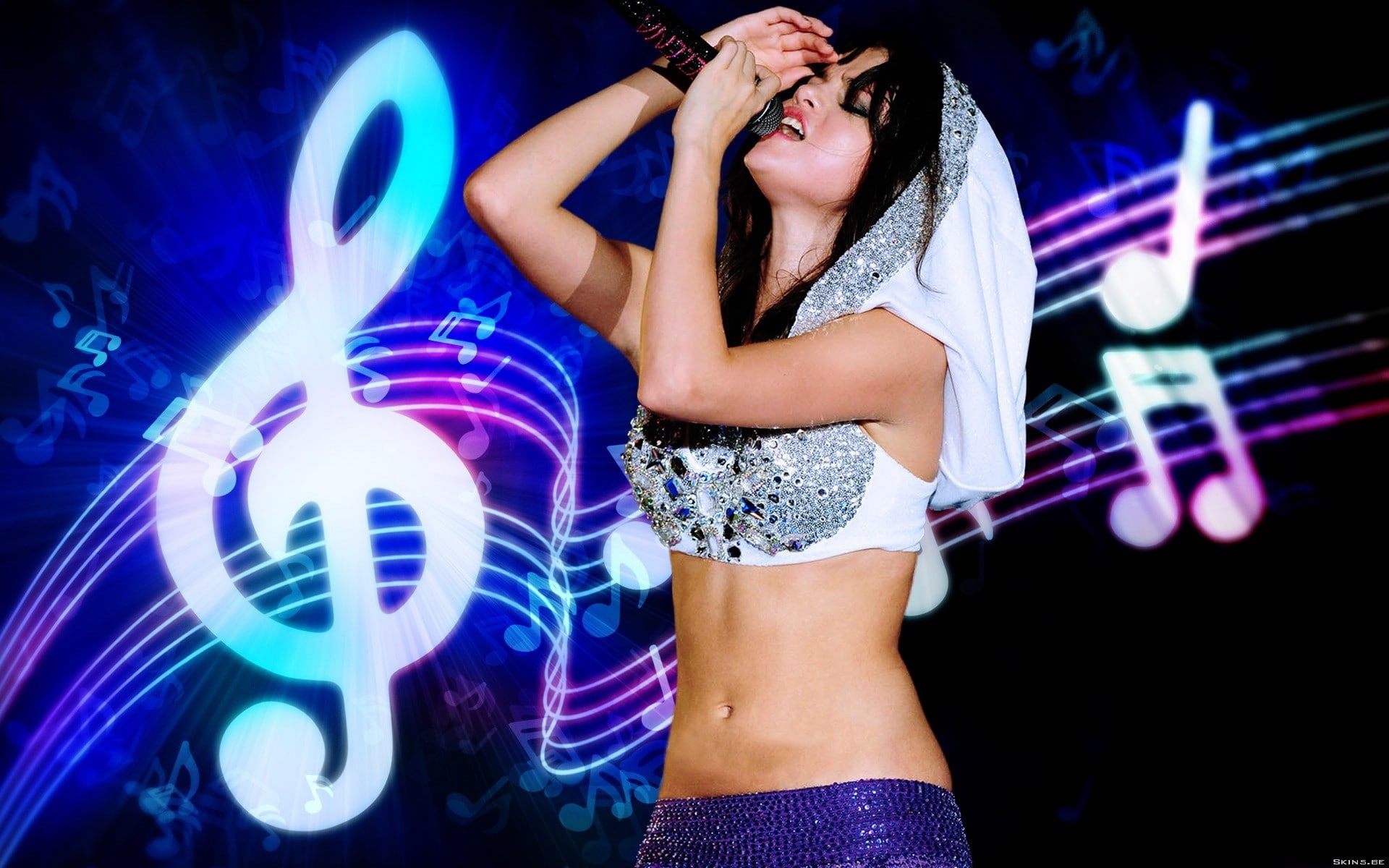 night, women, arts culture and entertainment, musical notes, blurred motion, leisure activity, lifestyles, celebrity, young women, disco dancing, event, HD Wallpaper