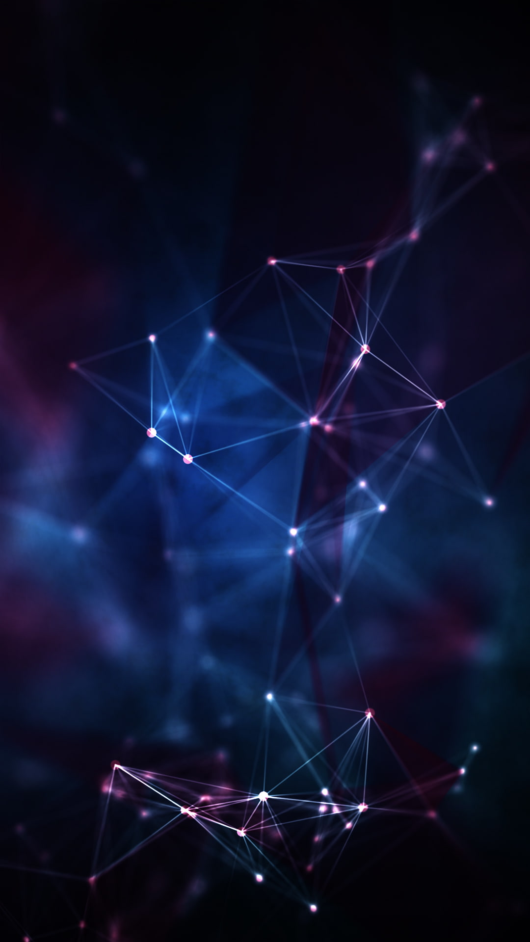 blue background, night, backgrounds, light - natural phenomenon, purple, futuristic, cyberspace, 1080P, connection, data, modern, technology, social networking, Phone HD Wallpaper