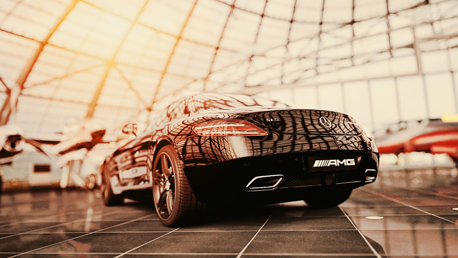 public transportation, architecture, pattern, no people, car, security, focus on foreground, mercedes, travel, wheel, wall - building feature, day, sports, HD Wallpaper