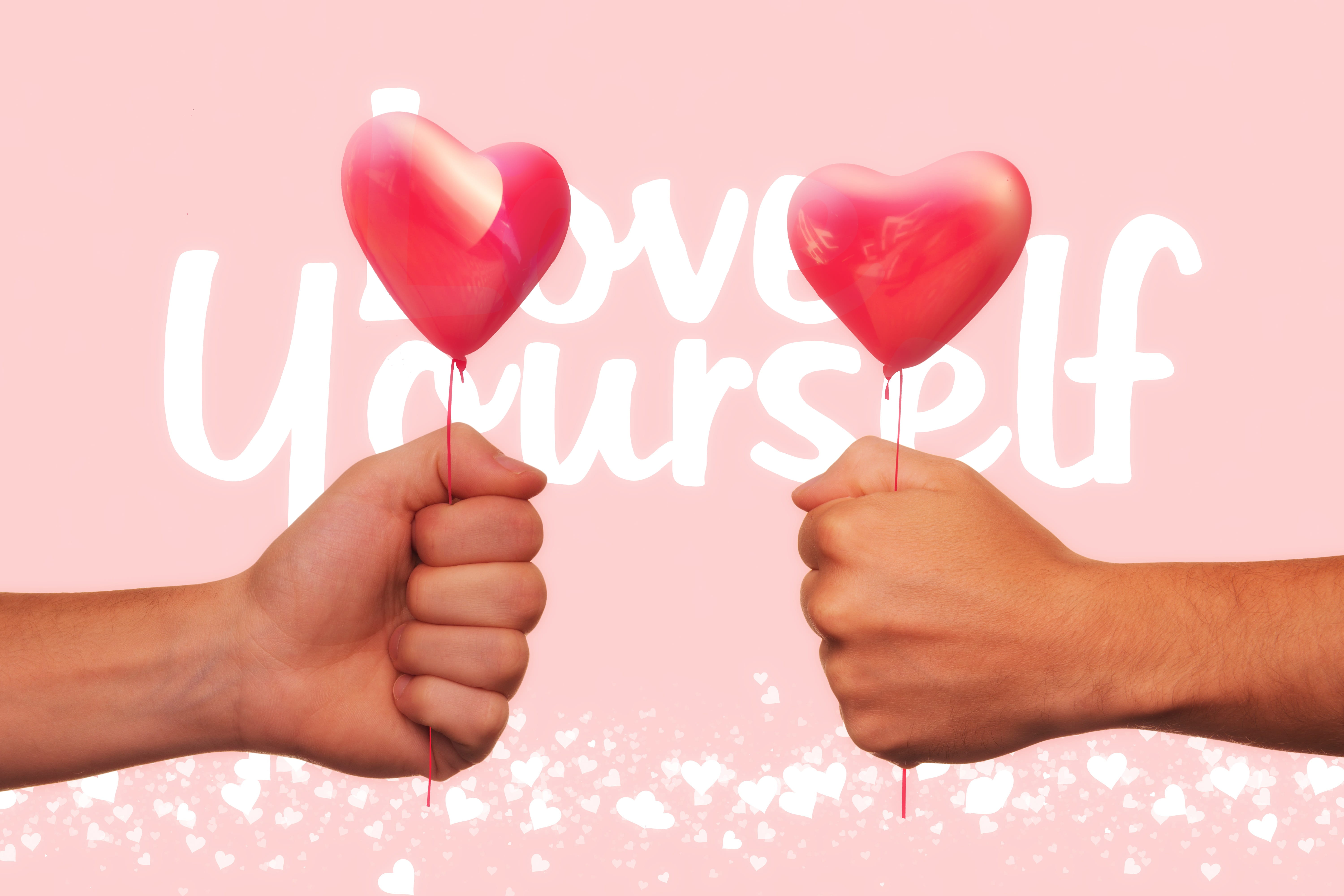 self safety, positive, love, human body part, psyche, romance, emotion, keep, text, adult, red, self love, communication, indoors, self-confidence, hands, HD Wallpaper
