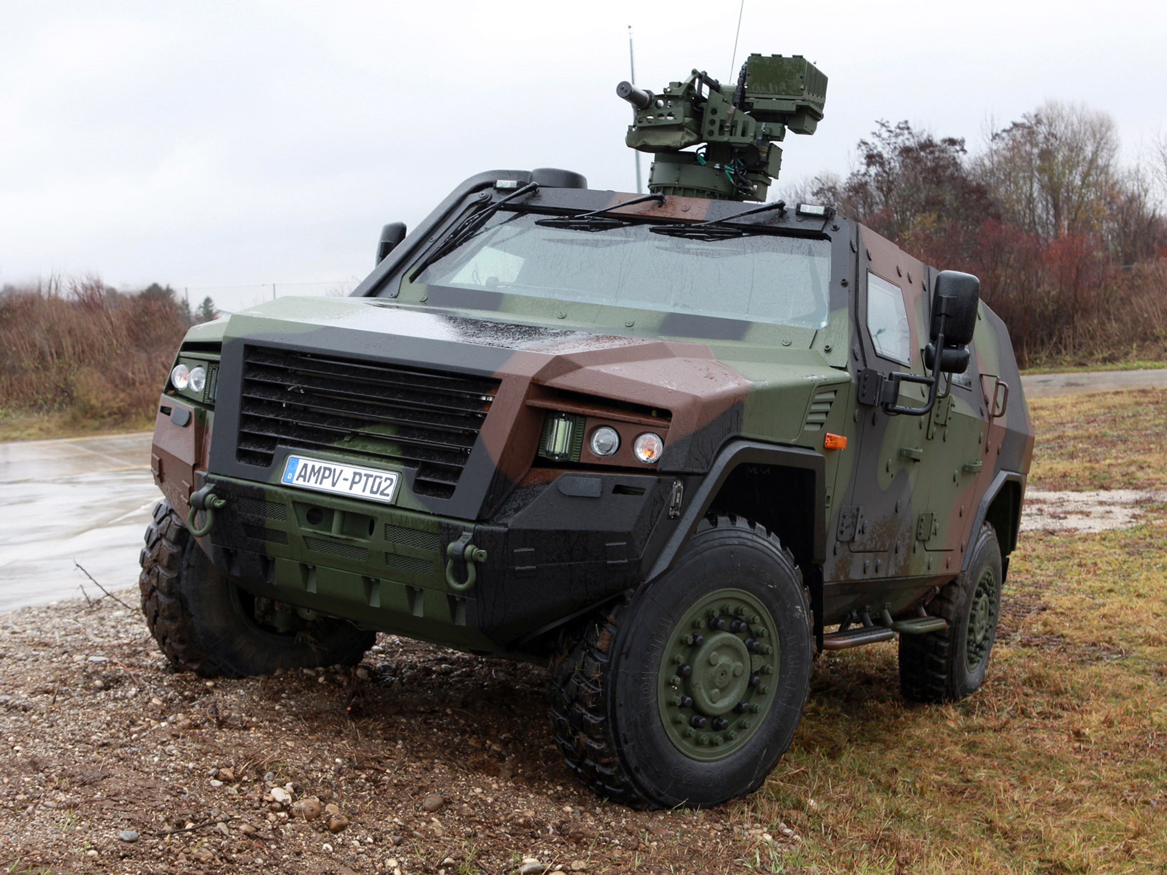 armed forces, land, 2011, transportation, vehicle, field, sky, combat, government, ampv, plant, tree, military, day, no people, off-road vehicle, kmw, armored, HD Wallpaper