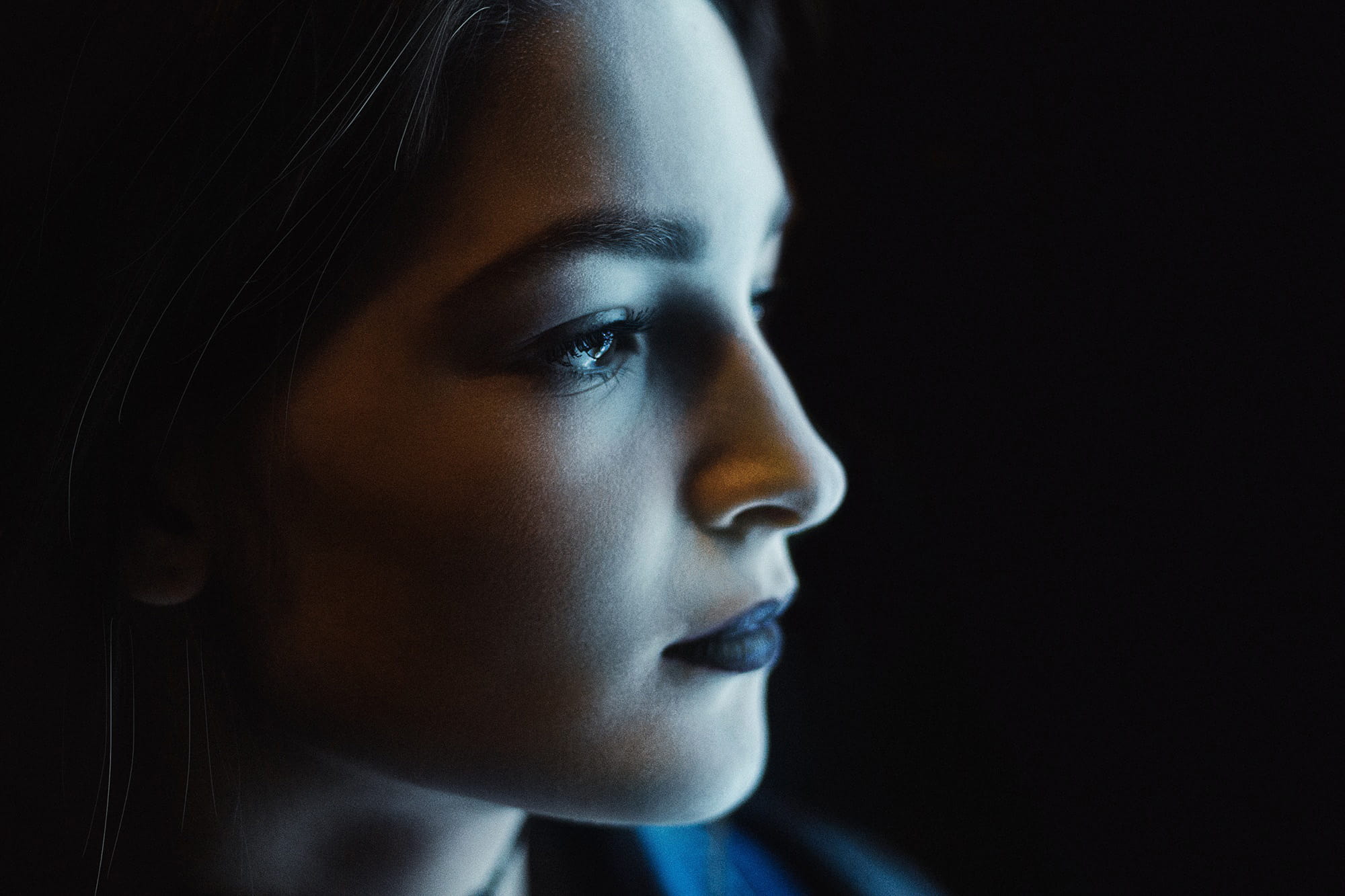 headshot, woman, portrait, 1080P, depression - sadness, emotion, close-up, human body part, beauty, looking, loneliness, young Adult, beautiful woman, HD Wallpaper