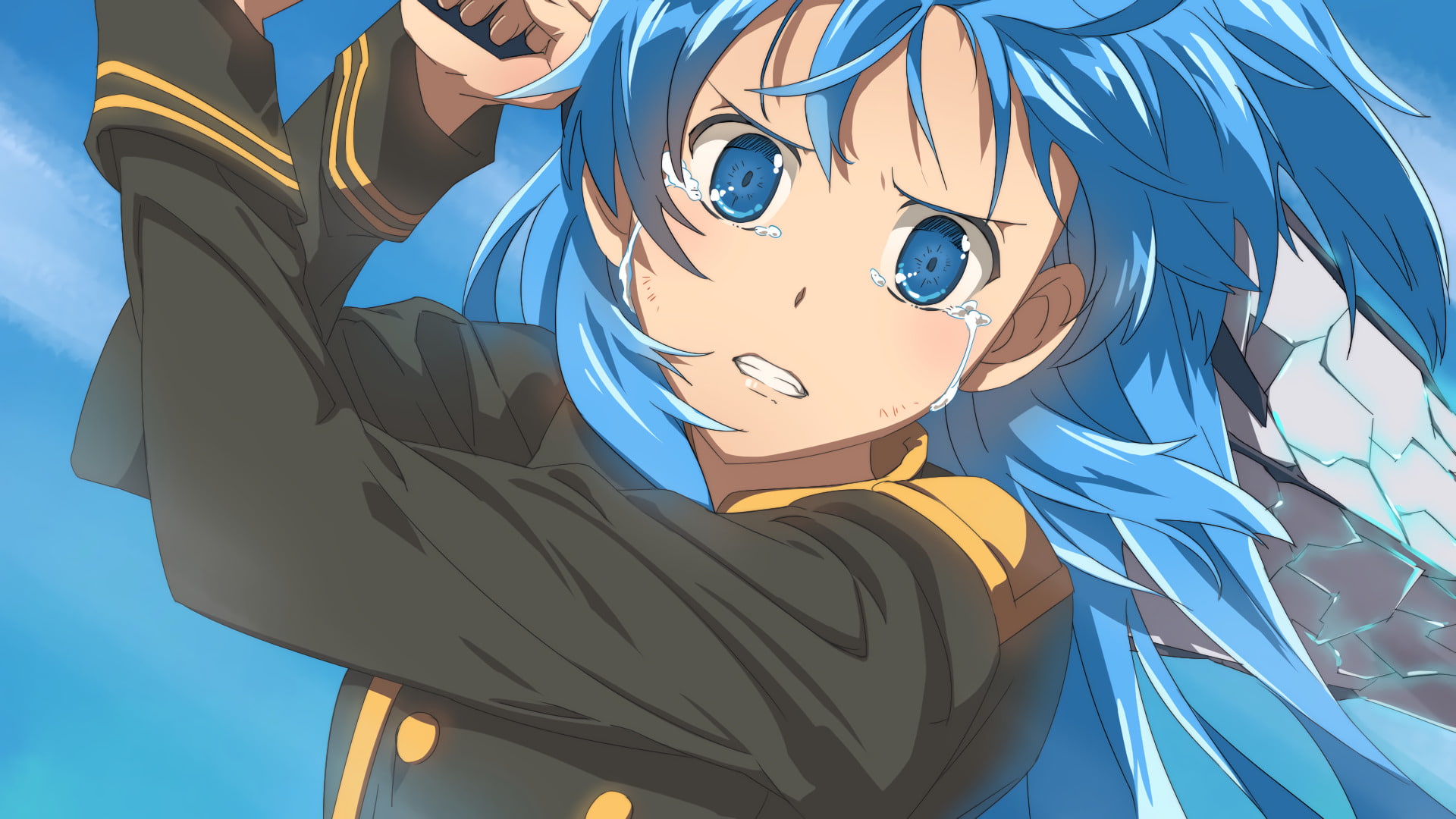 1080P, happiness, day, creativity, lifestyles, blue, human representation, no people, art and craft, Sukasuka, low angle view, emotion, close-up, sunlight, HD Wallpaper