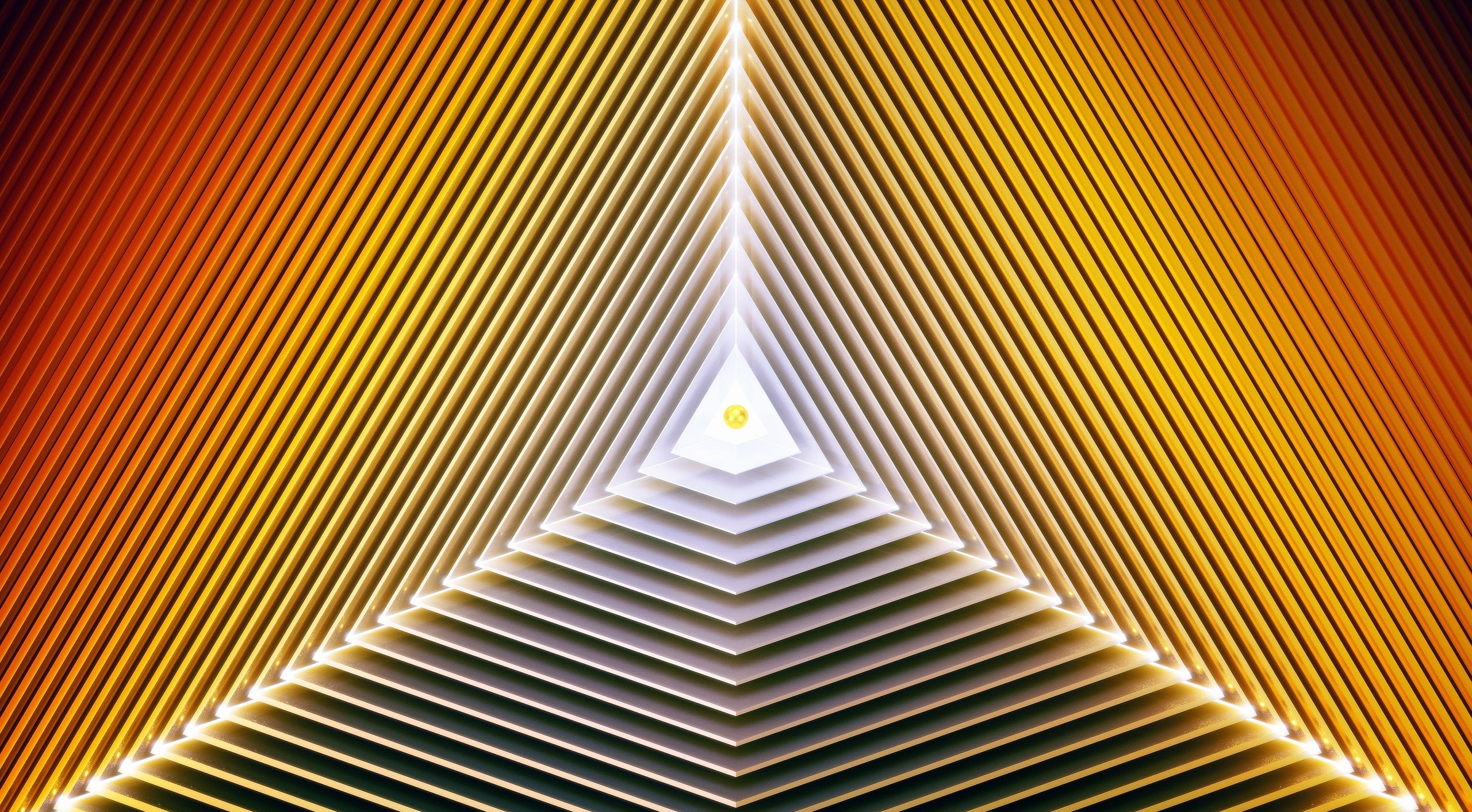 repetition, 2K, religion, Abstract, Digital, built structure, pyramid, spirituality, ascend, modern, indoors, abstract backgrounds, no people, triangle, HD Wallpaper
