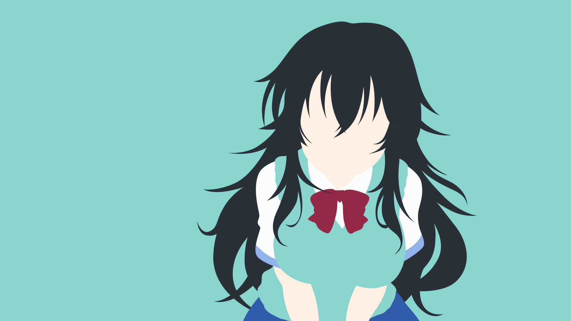 Tamaki Ako, lifestyles, long hair, colored background, indoors, young adult, copy space, standing, hair, studio shot, front view, one person, digital composite, HD Wallpaper