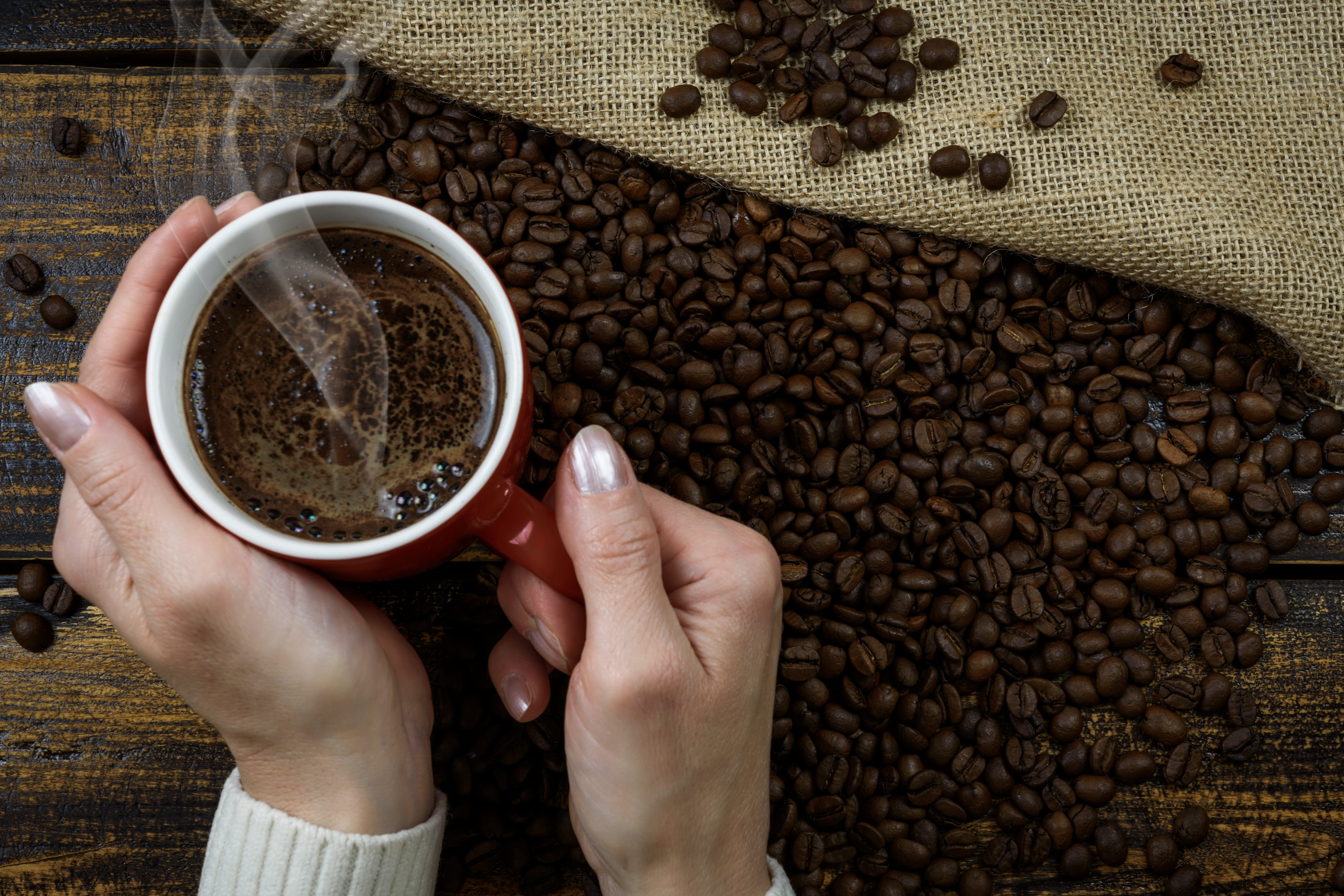 mug, young, holiday, espresso, hands, production, hot drink, food, refreshment, drink, archive, human hand, coffee cup, drinking, tasting, near, coffee mug, HD Wallpaper