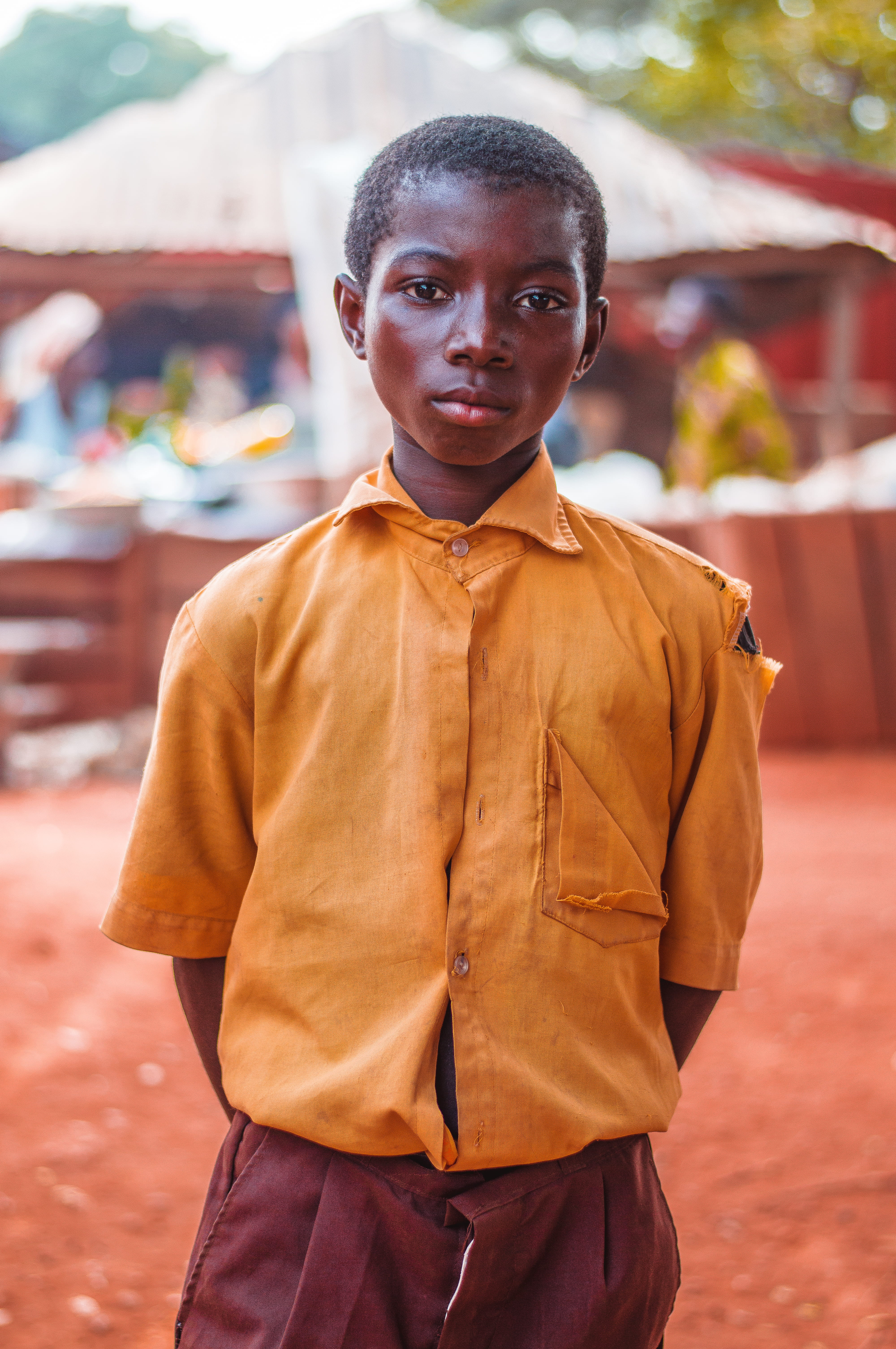 men, front view, three quarter length, expression, child, young, lifestyles, day, real people, ripped, look, ghana, childhood, portrait, stern, waist up, Phone HD Wallpaper