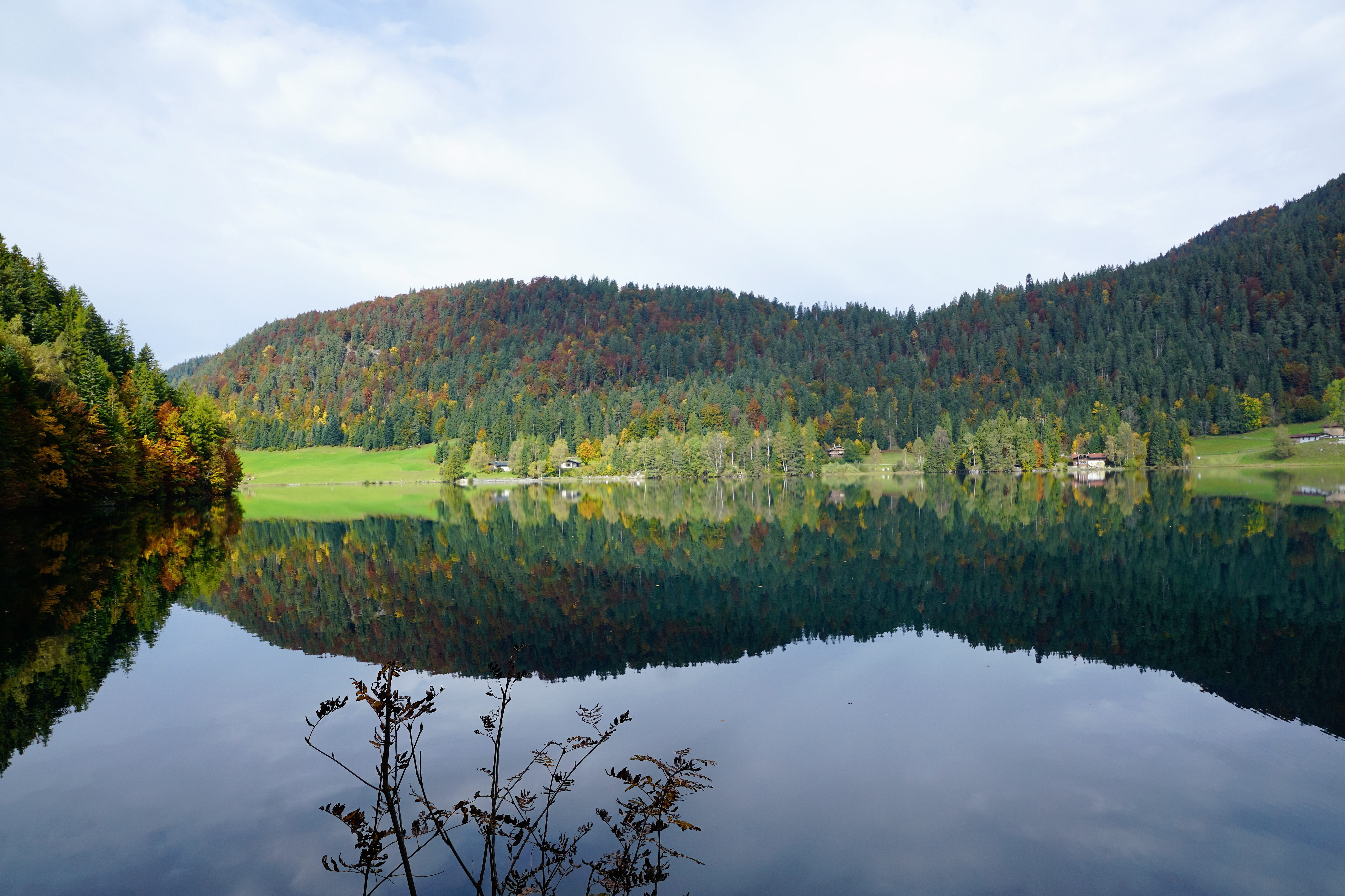 lake, depression, tree, mood, kitzbühel, sadness, elmau, climb, mountain lake, 5K, panorama, reflection lake, sea, growth, stones, scheffau, no people, HD Wallpaper