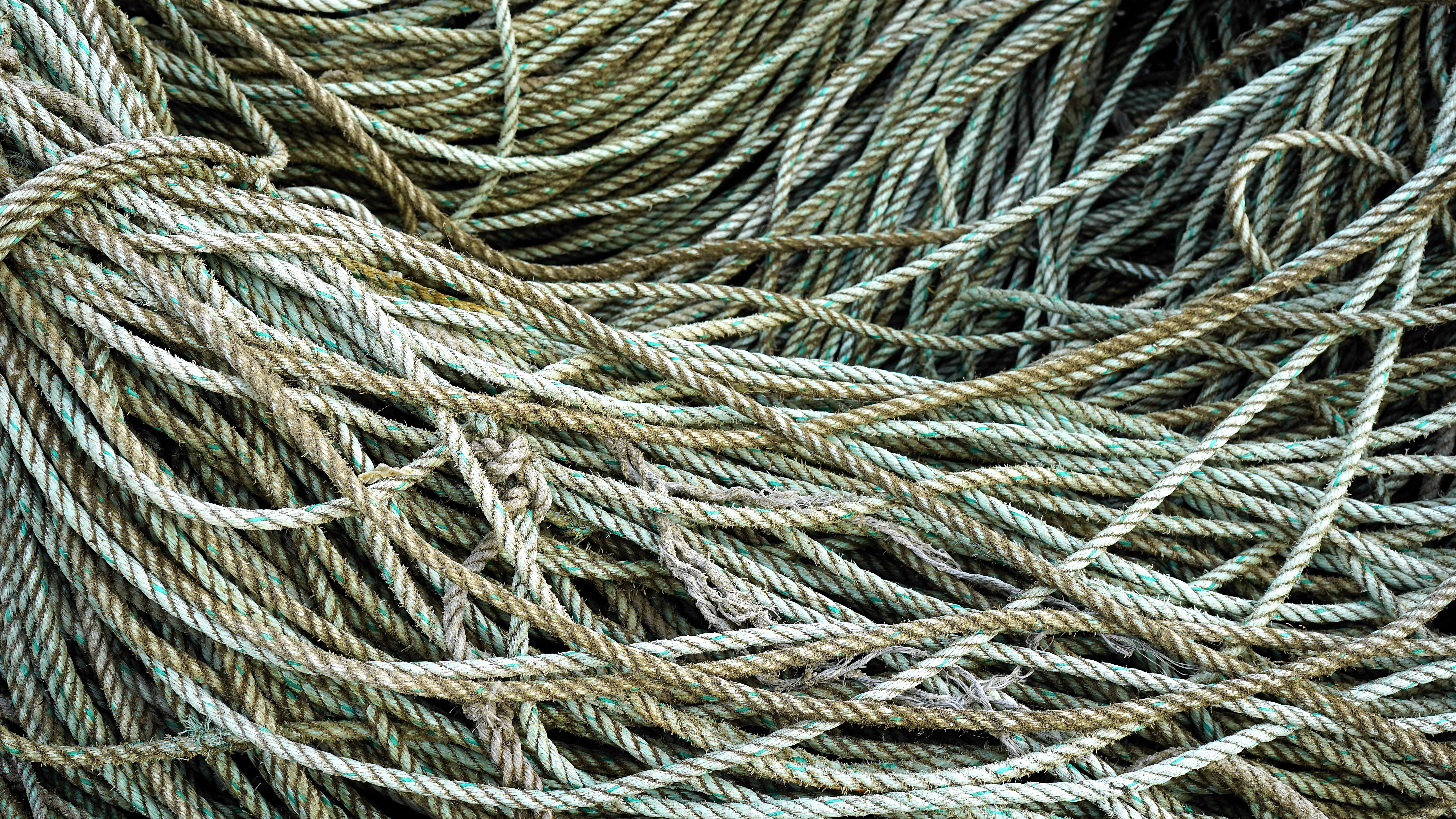 strength, marine, thread, brown, fishing industry, cable, tangle, sunlight, strong, photo, vintage, outdoors, sea, complexity, rod, 5K, texture, fishing, HD Wallpaper