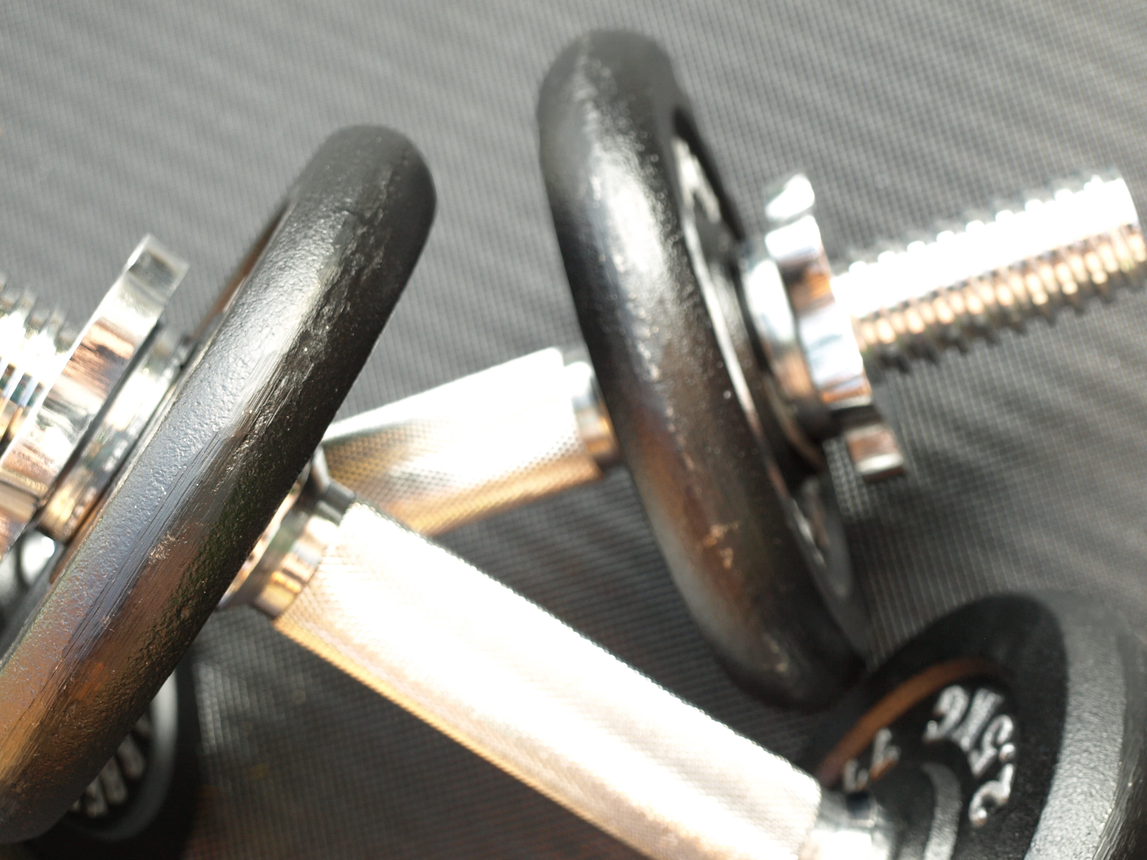 gray, focus on foreground, fitness studio, silver colored, equipment, high angle view, group of objects, selective focus, weight lifting, small group of objects, HD Wallpaper