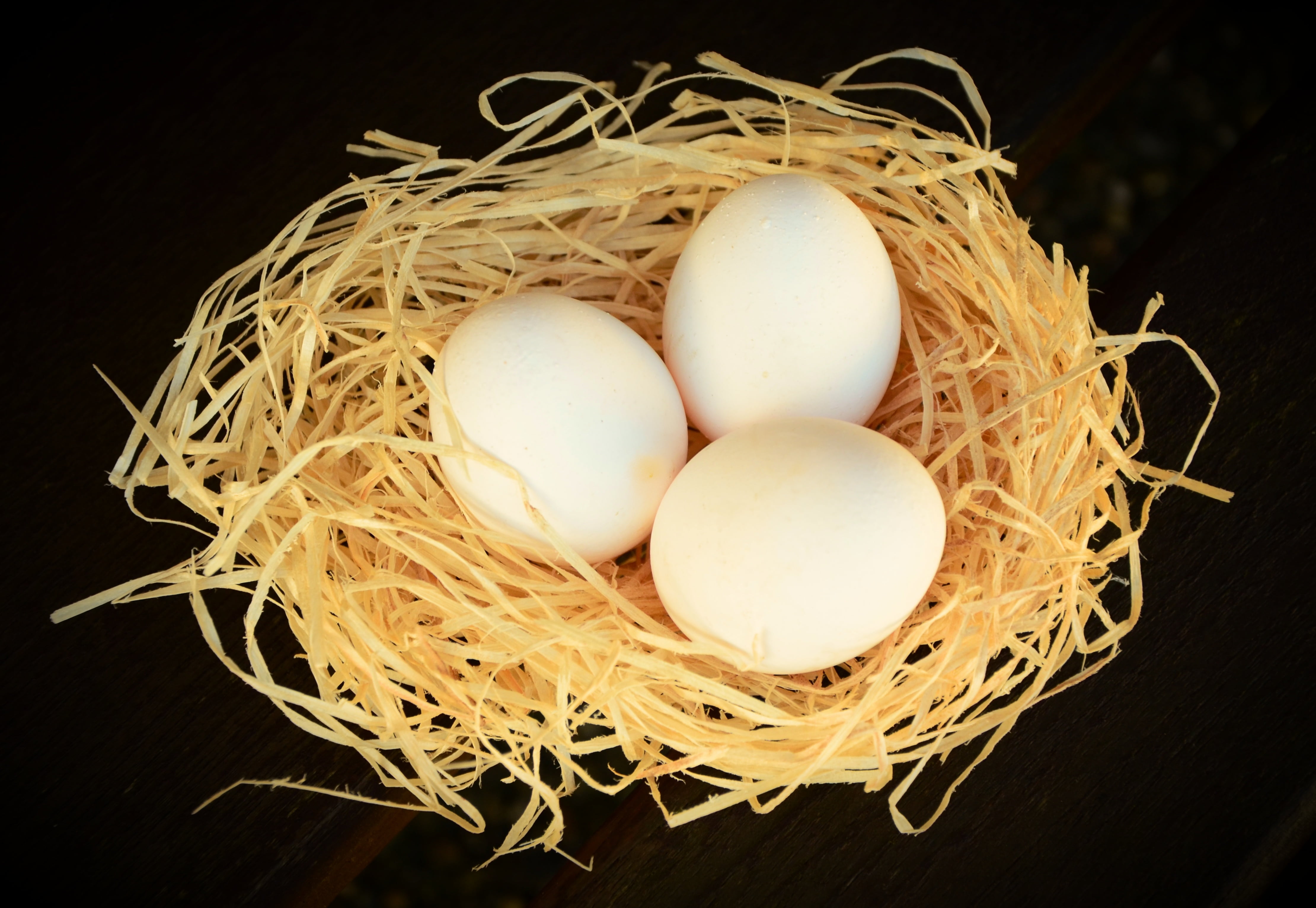 nutrition, group of objects, still life, easter, wellbeing, healthy eating, black, background, vulnerability, no people, chicken eggs, animal Egg, white eggs, HD Wallpaper