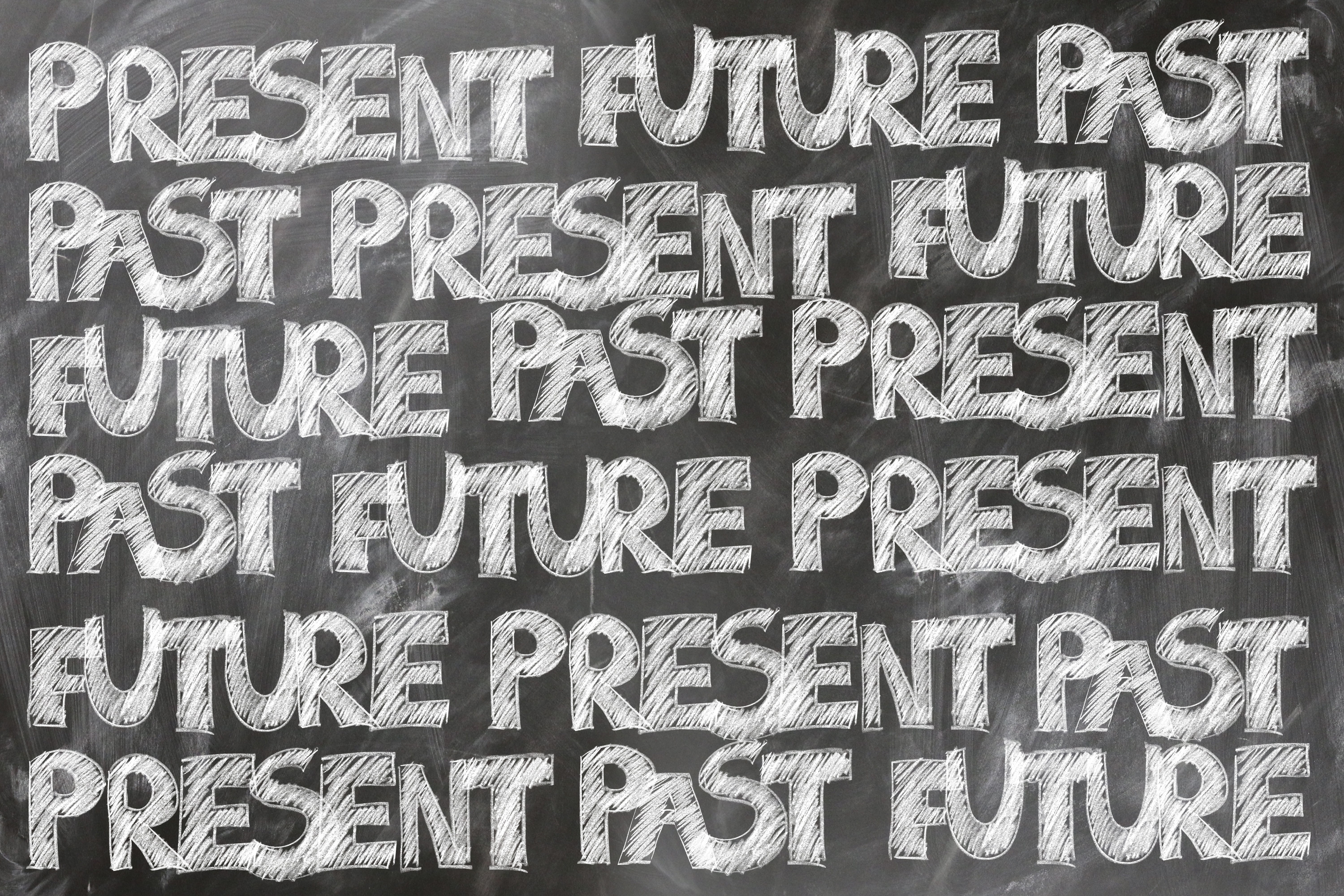 capital letter, present, Past, message, full frame, comparison, sign, wall - building feature, transience, Board, backgrounds, Font, 5K, information, day, HD Wallpaper
