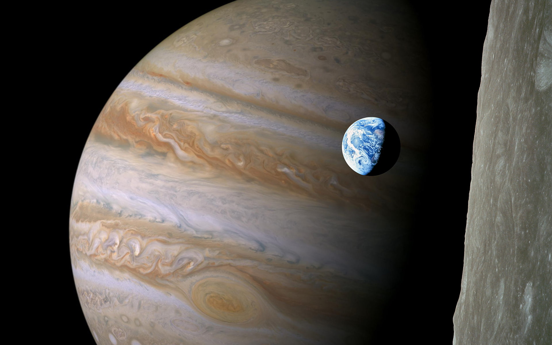 earth, 1080P, space, jupiter, hd, planet, HD Wallpaper