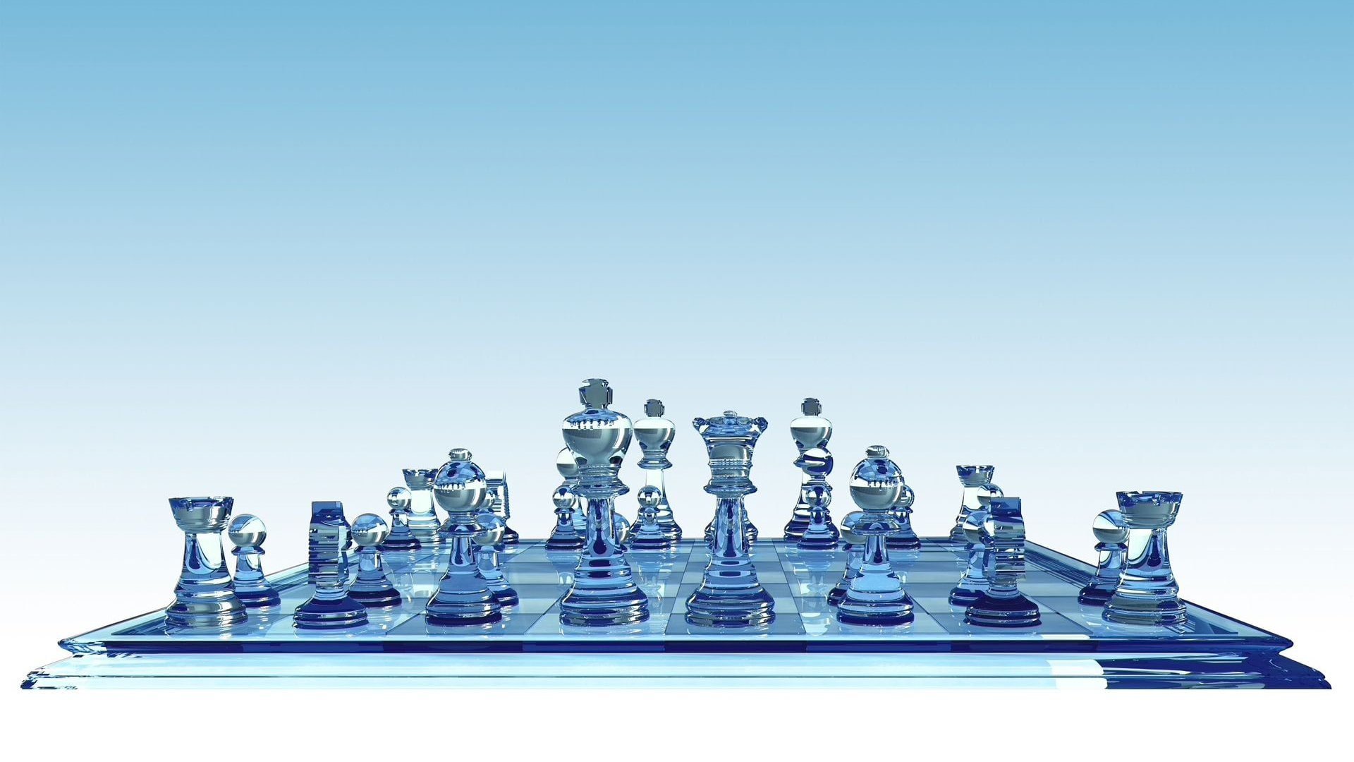 Chess, pawn - chess piece, abstract, board game, leisure games, choice, CGI, business, travel, success, Digital Art, large group of objects, Glass, strategy, HD Wallpaper