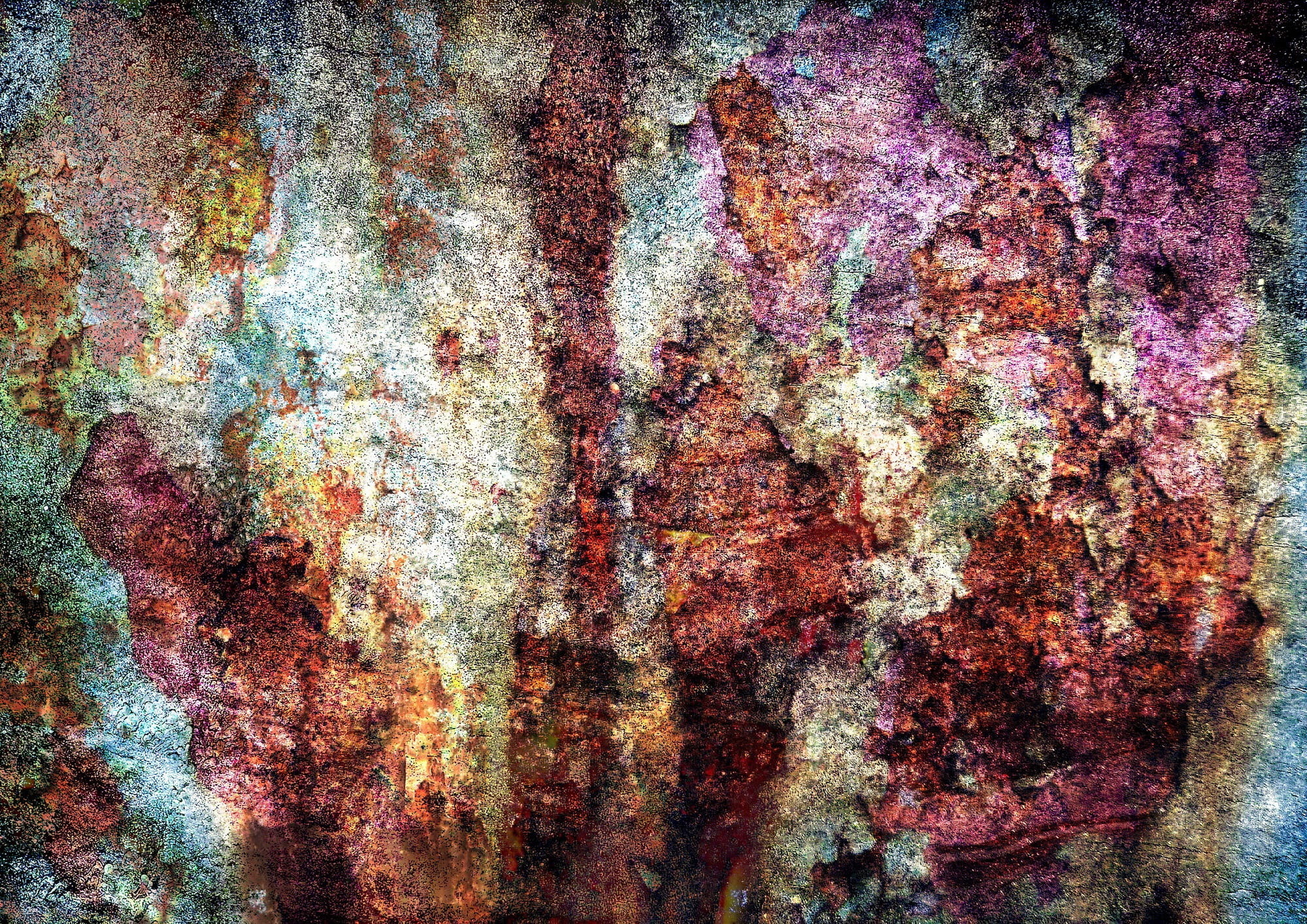 wood, rust, rusty, close-up, textured, abstract, metal, paint, purple, wall - building feature, mural, no people, old, weathered, art and craft, scratched, HD Wallpaper