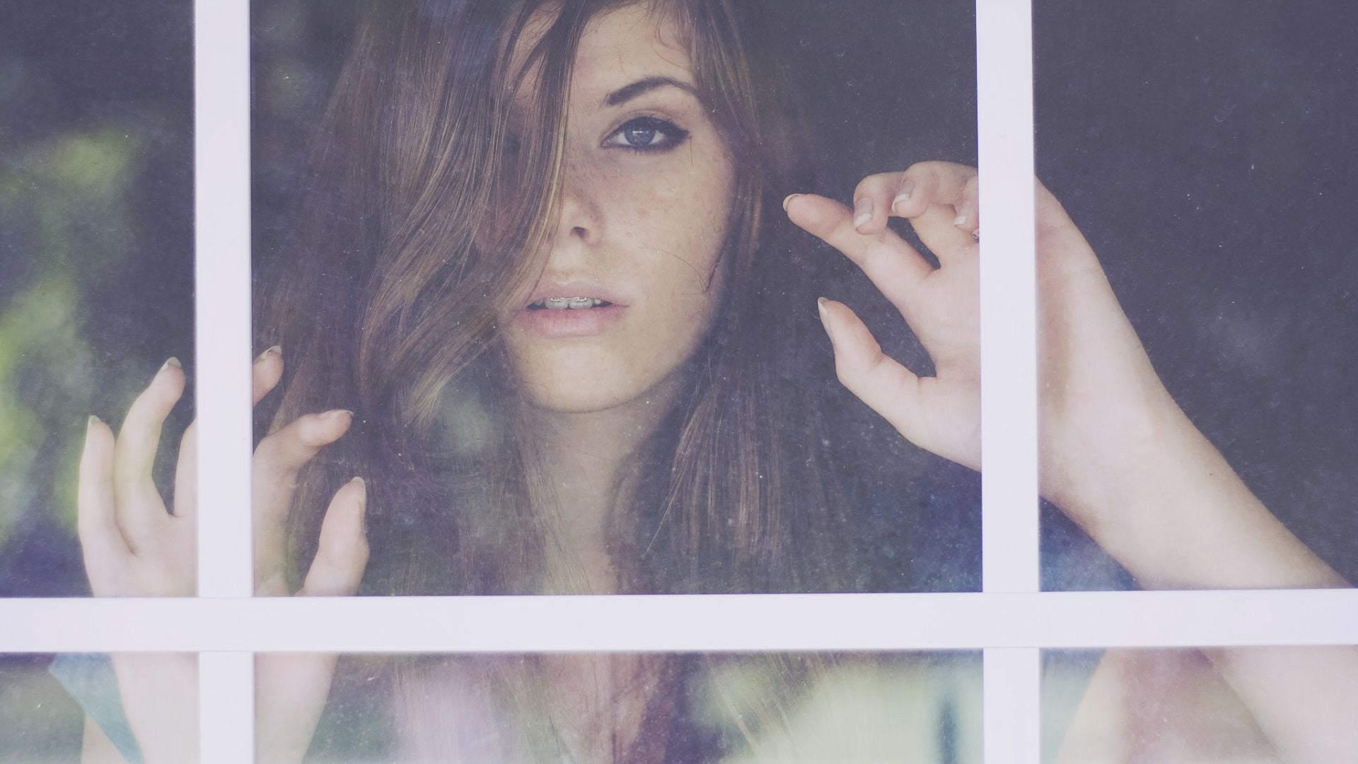 sadness, hair, looking Through Window, females, close-up, lifestyles, muddy, anxiety, long Hair, loneliness, holding, indoors, young Women, beautiful woman, HD Wallpaper
