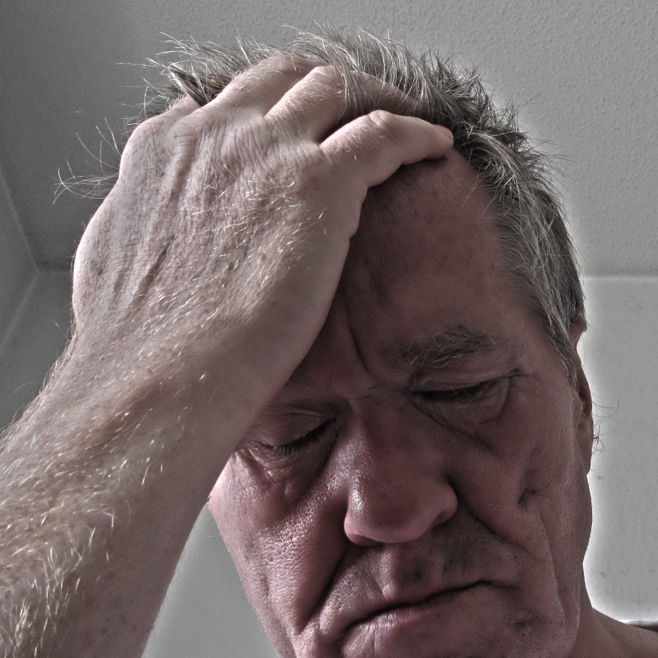 man, human body part, psycholgie, headache, eyes closed, old, mature men, real people, men, body part, emotion, work, males, holding, hand, face, adult, Phone HD Wallpaper