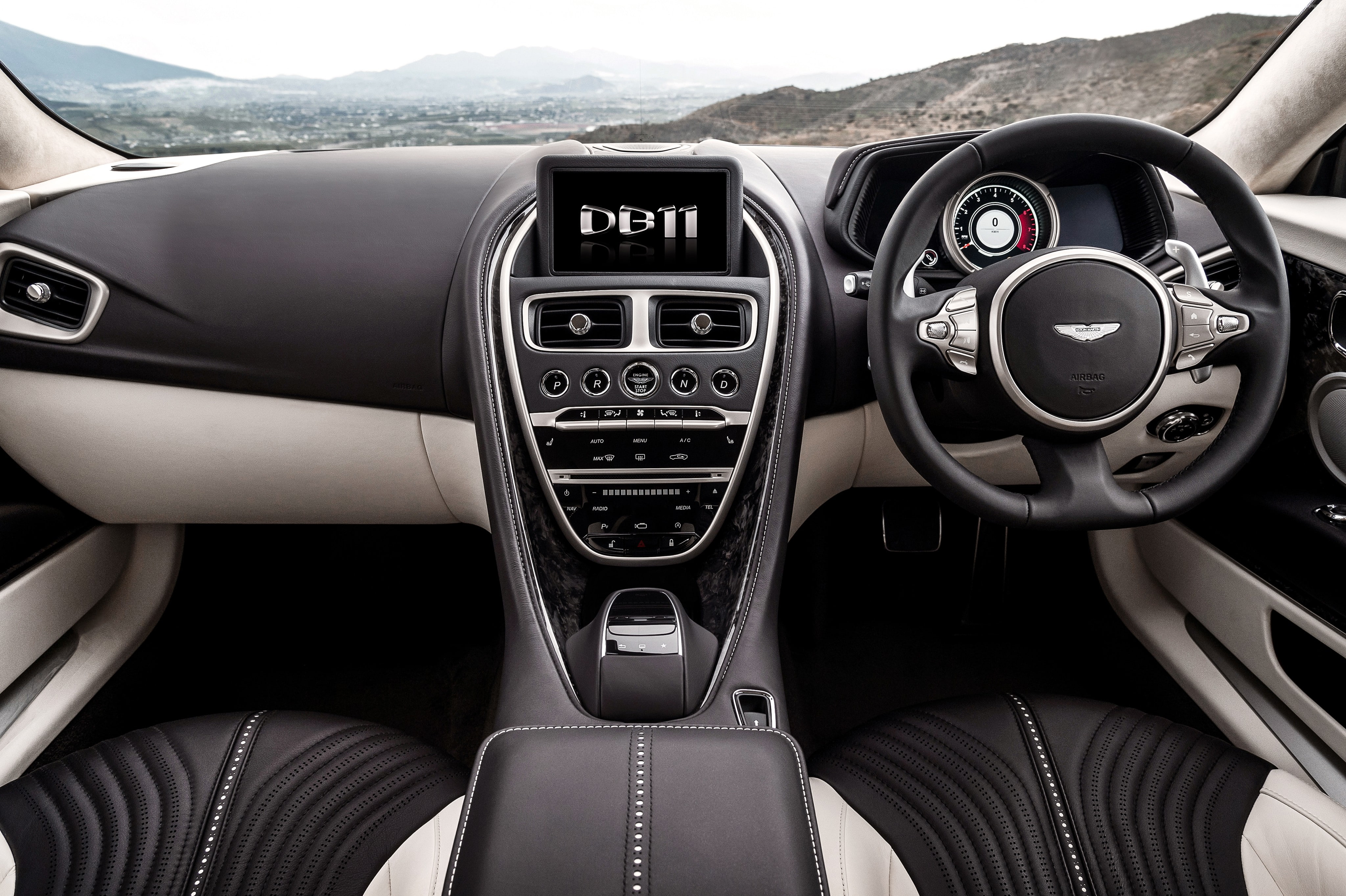 Geneva Auto Show 2016, interior, 4K, Aston Martin DB11, HD Wallpaper