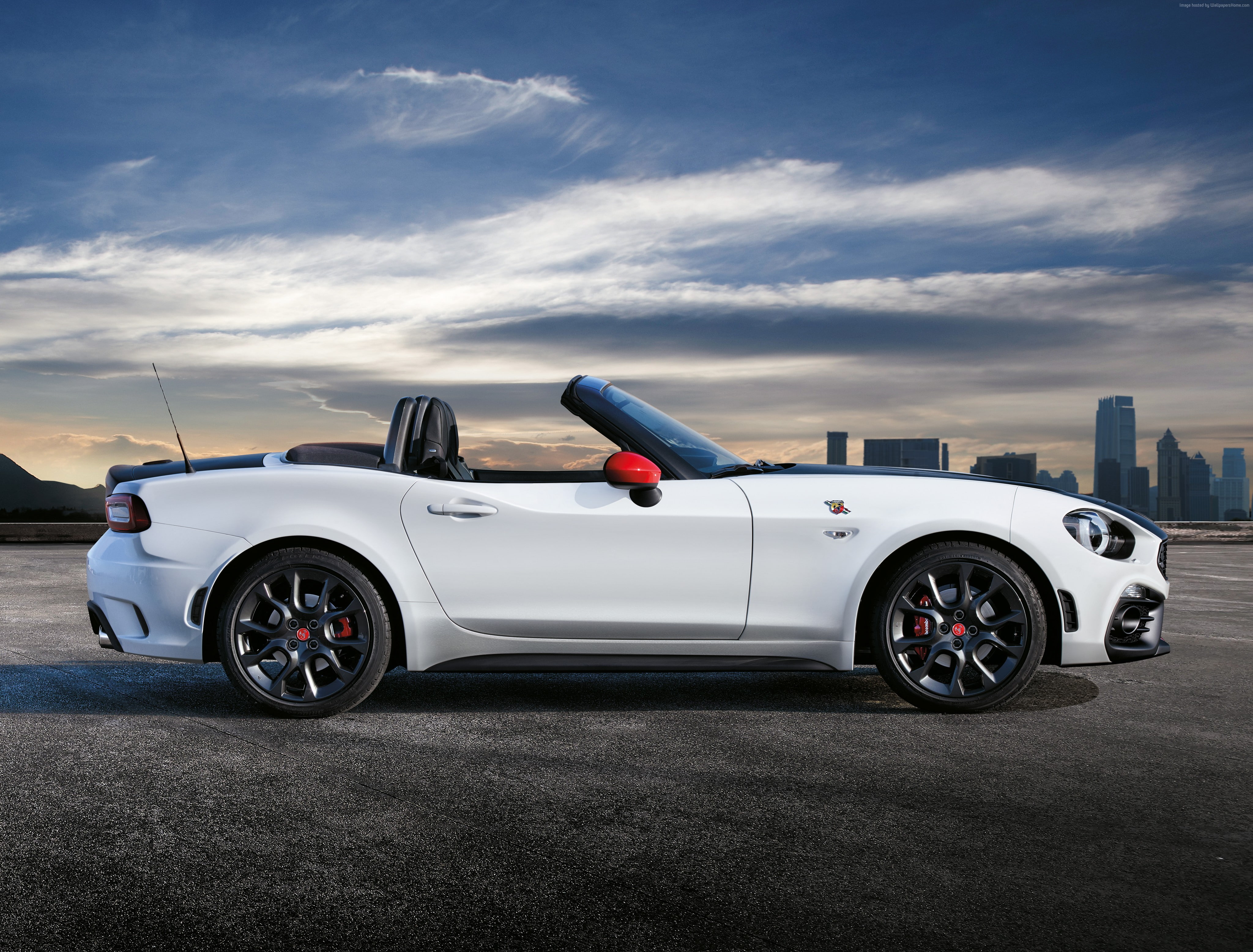 Geneva Auto Show 2016, roadster, 4K, Fiat 124 Spider Abarth, HD Wallpaper