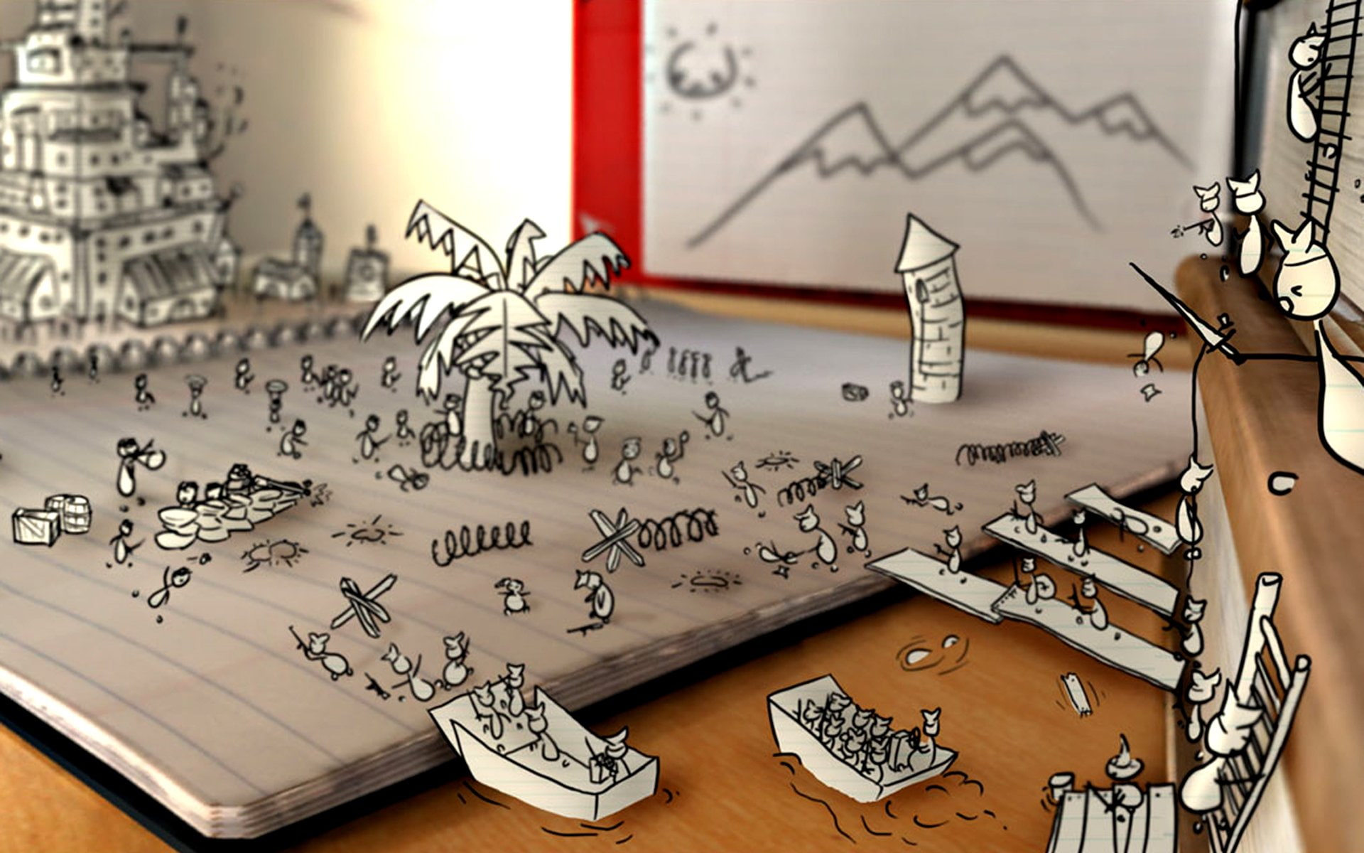 doodle, drawings, 1080P, HD Wallpaper