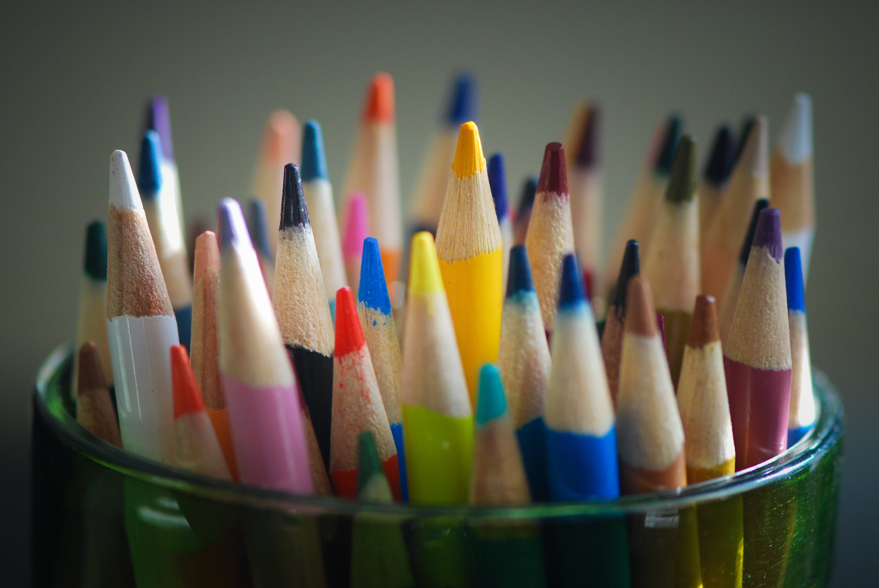 creativity, set, still life, color, close-up, assorted, lot, large group of objects, container, collection, writing instrument, studio shot, abundance, HD Wallpaper