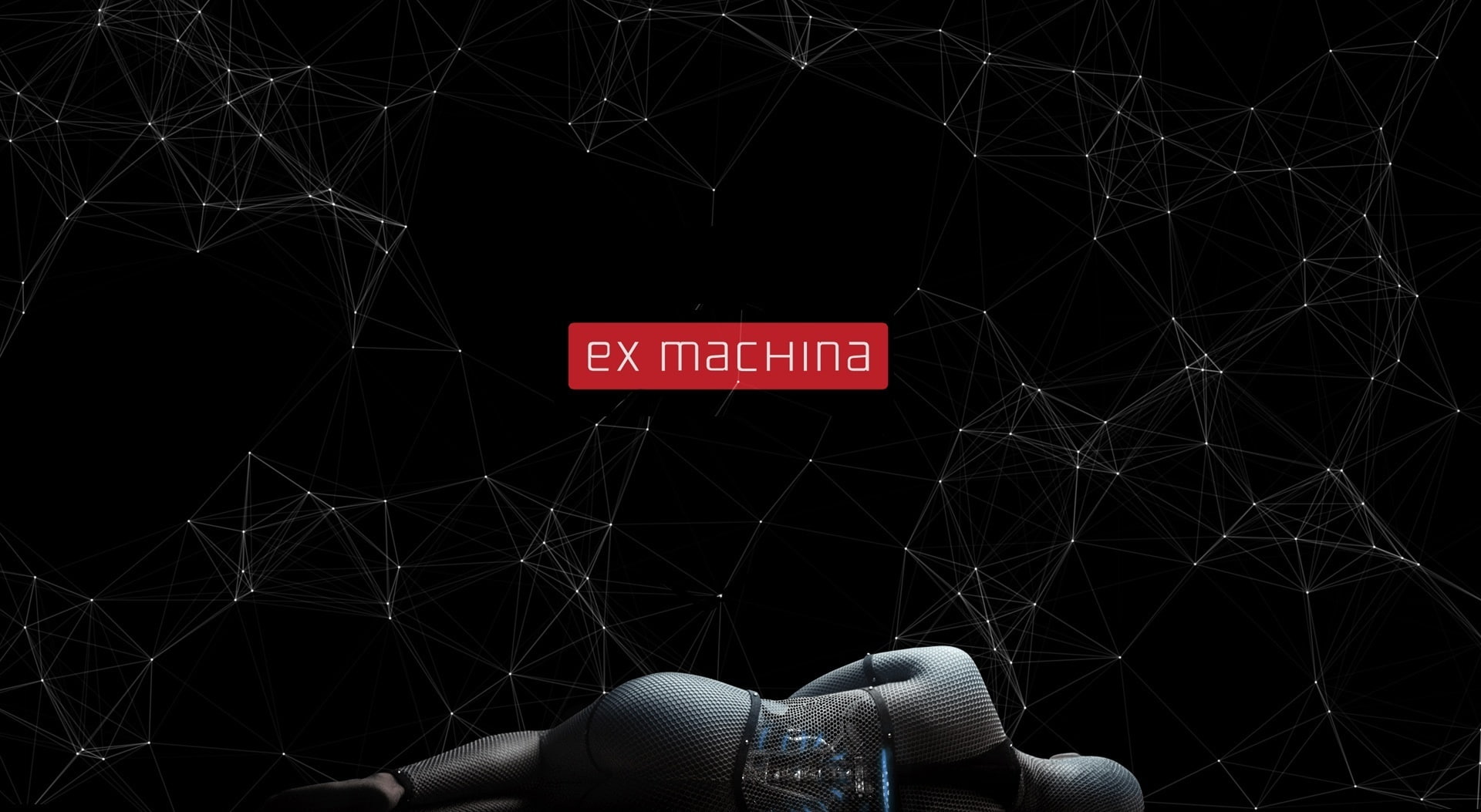 technology, red, text, built structure, modern, backgrounds, night, machina, pattern, girl, robot, 1080P, ex, information sign, dark, information, Movies, HD Wallpaper