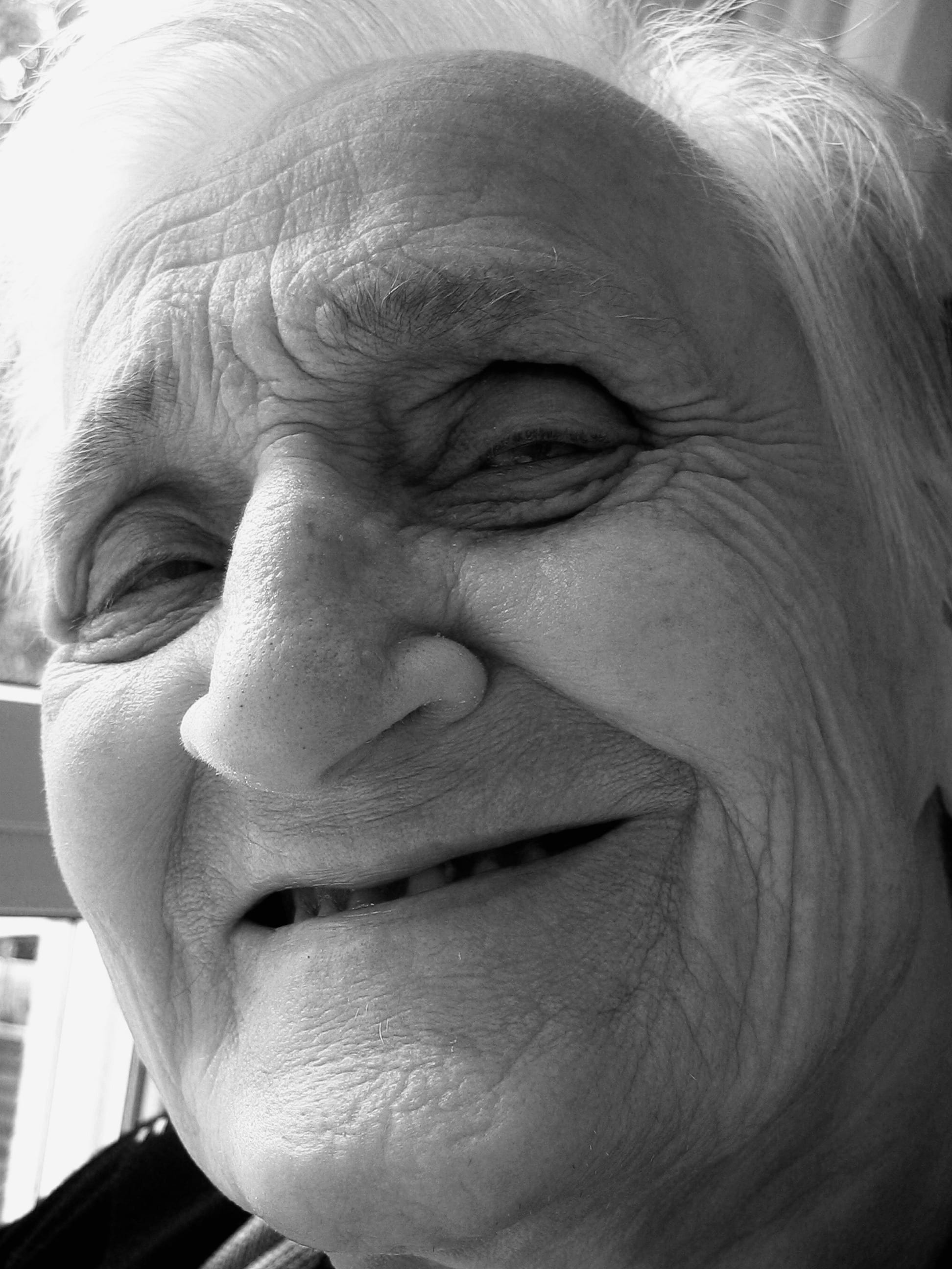 real people, face, looking, grayscale, dementia, grandma, men, leisure activity, one person, human face, adult, body part, lifestyles, old age, fold, human body part, Phone HD Wallpaper