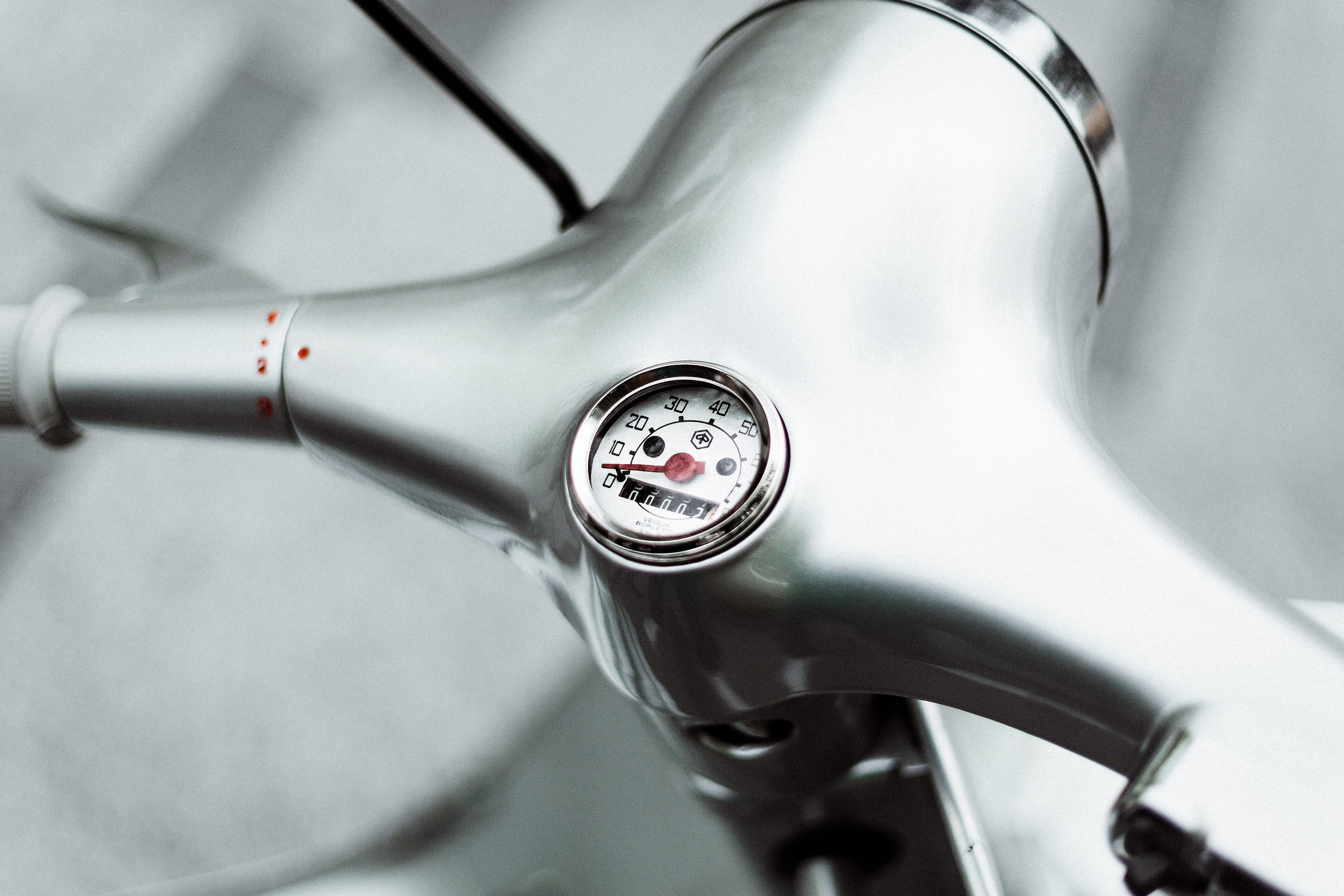 transportation system, close-up, motor scooter, silver, silver colored, motorcycle, luxury, mode of transportation, transportation, fuel and power generation, HD Wallpaper