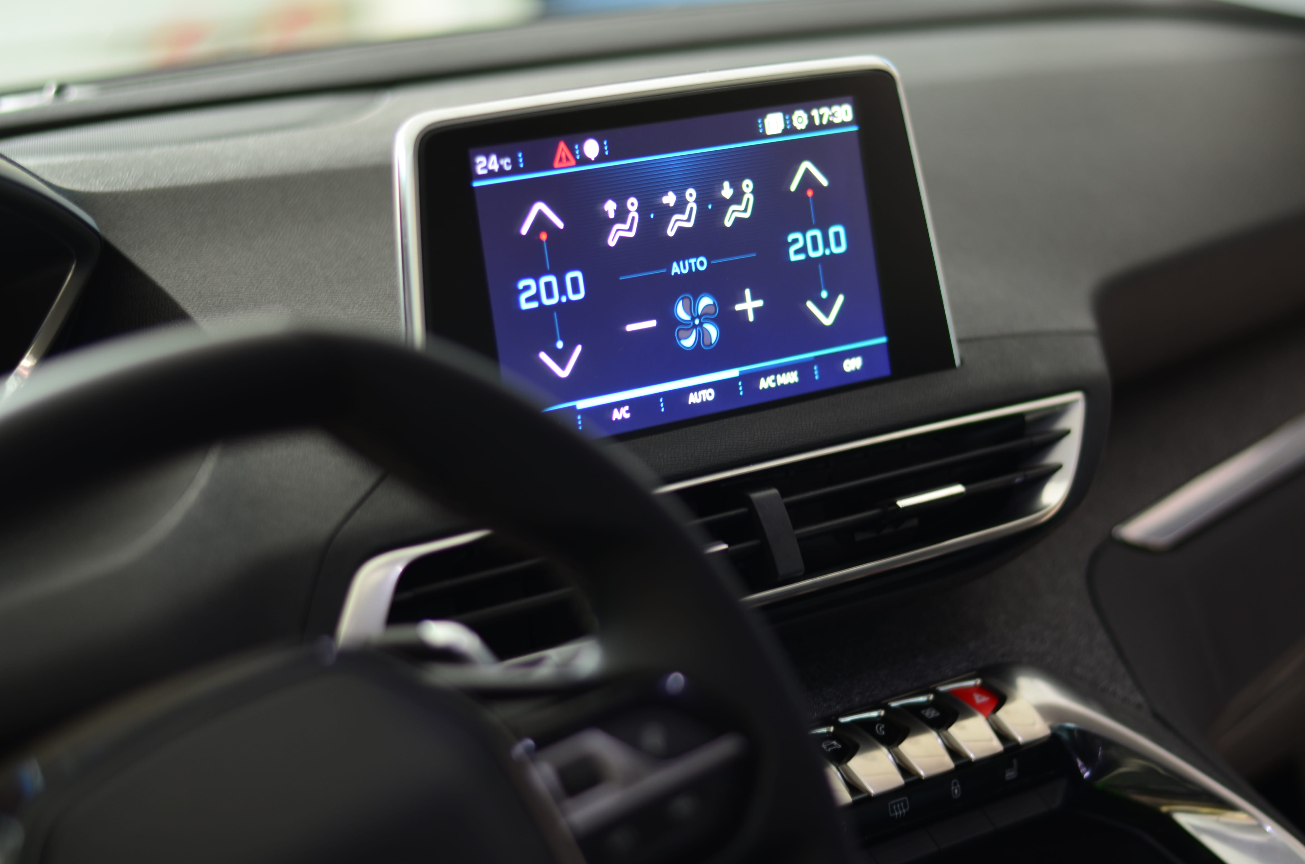 peugeot, 4K, no people, cockpit, indoors, guidance, control panel, control, speed, speedometer, direction, auto, car, road trip, global positioning system, HD Wallpaper