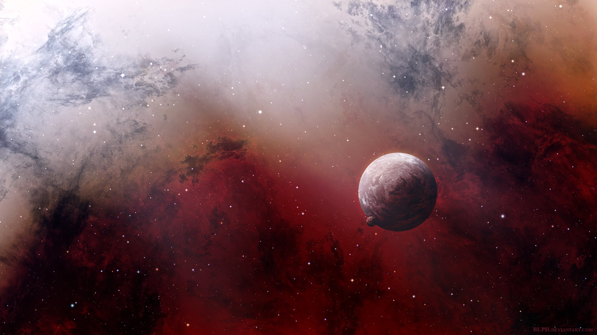 space exploration, brown, night, star - space, science, stars, digital art, illustration, sky, red, background, space art, nebula, smoke - physical structure, HD Wallpaper
