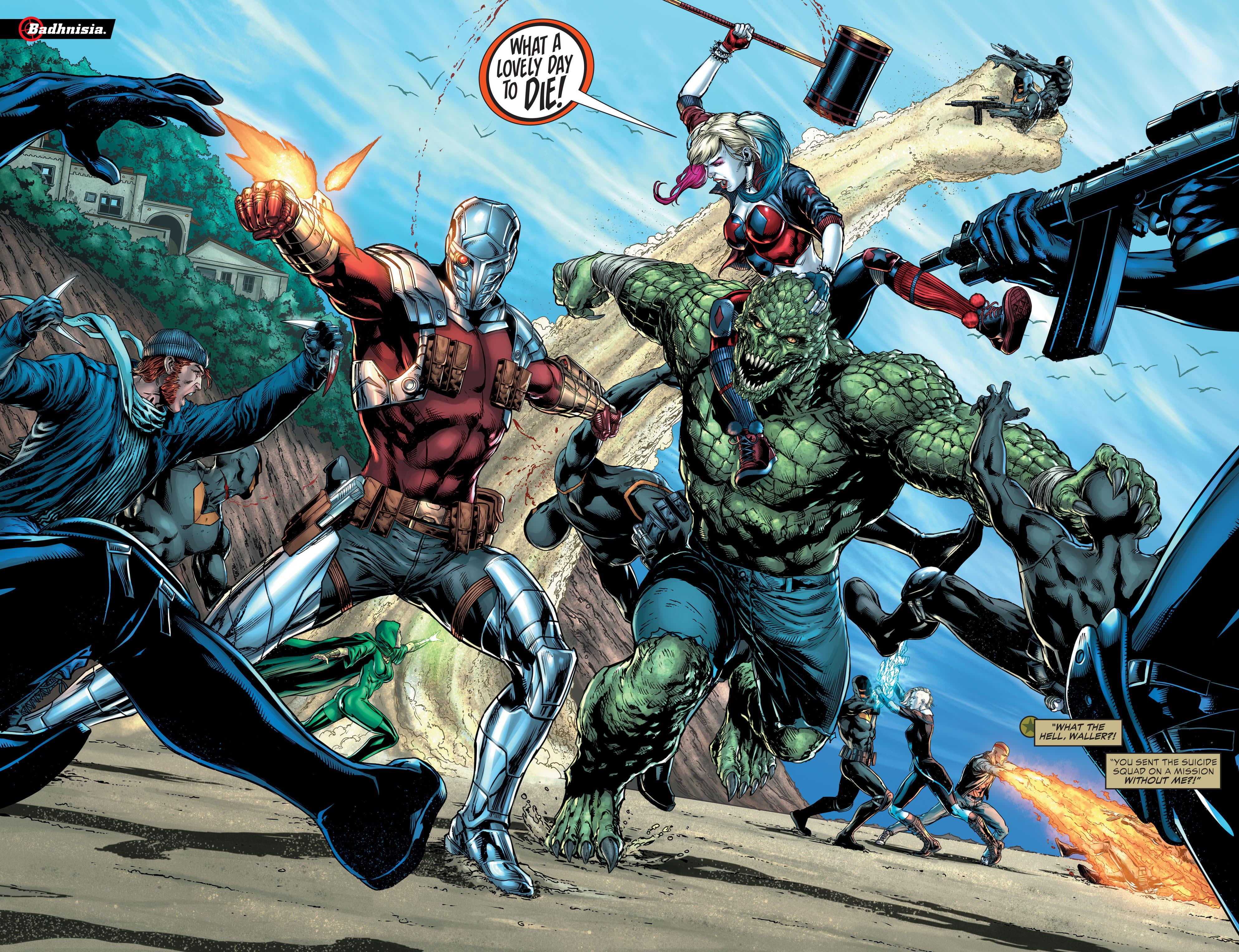Comics, 4K, Harley Quinn, Suicide Squad, Killer Croc, Captain Boomerang, HD Wallpaper